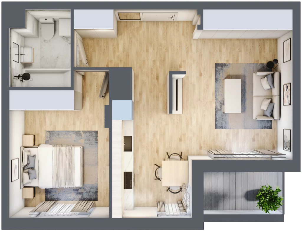 2 pokoje, mieszkanie 47,38 m², piętro 4, oferta nr 10B34, Ursus Centralny, Warszawa, Ursus, Szamoty, ul. Kazimierza Gierdziejewskiego