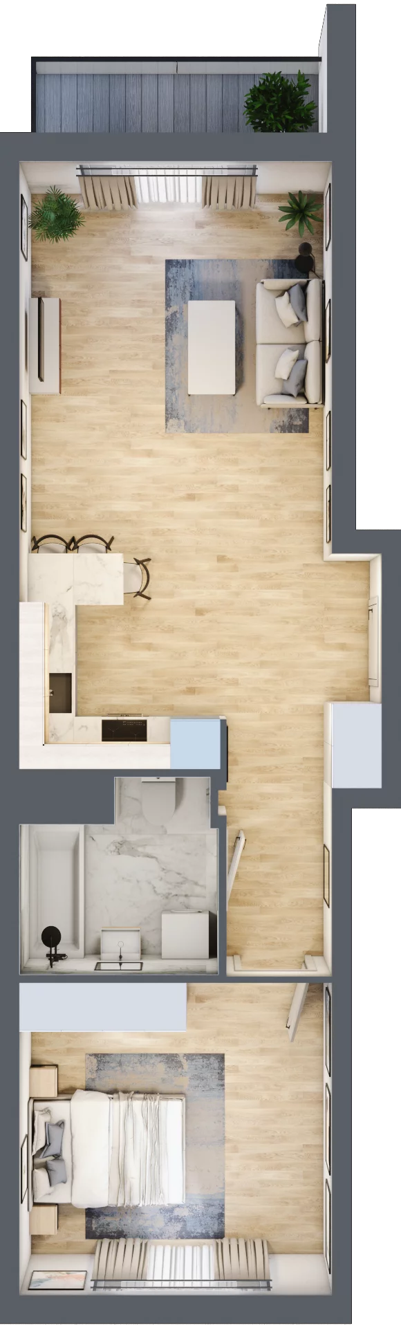 2 pokoje, mieszkanie 50,39 m², piętro 1, oferta nr 11A009, Ursus Centralny etap V i VI, Warszawa, Ursus, Szamoty, ul. Kazimierza Gierdziejewskiego
