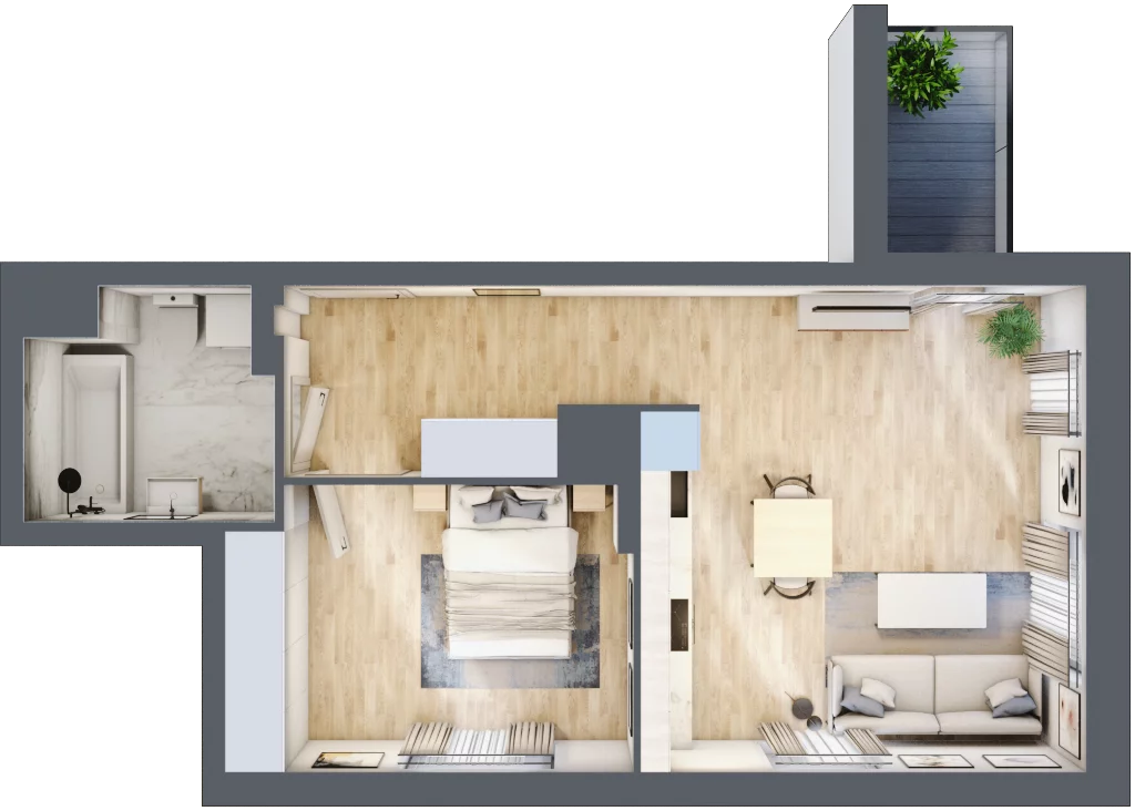 2 pokoje, mieszkanie 46,27 m², piętro 7, oferta nr 11D119, Ursus Centralny etap V i VI, Warszawa, Ursus, Szamoty, ul. Kazimierza Gierdziejewskiego