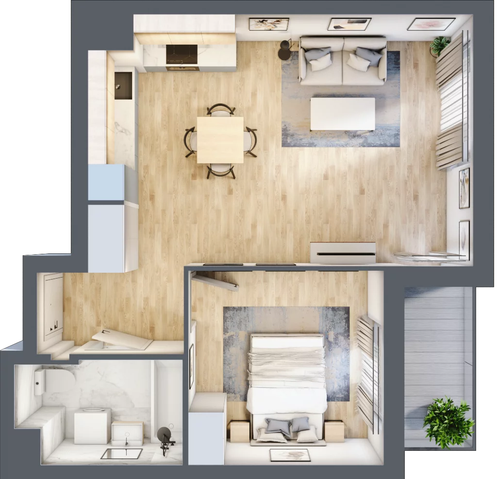 2 pokoje, mieszkanie 45,32 m², piętro 3, oferta nr 7A017, Ursus Centralny etap V i VI, Warszawa, Ursus, Szamoty, ul. Kazimierza Gierdziejewskiego