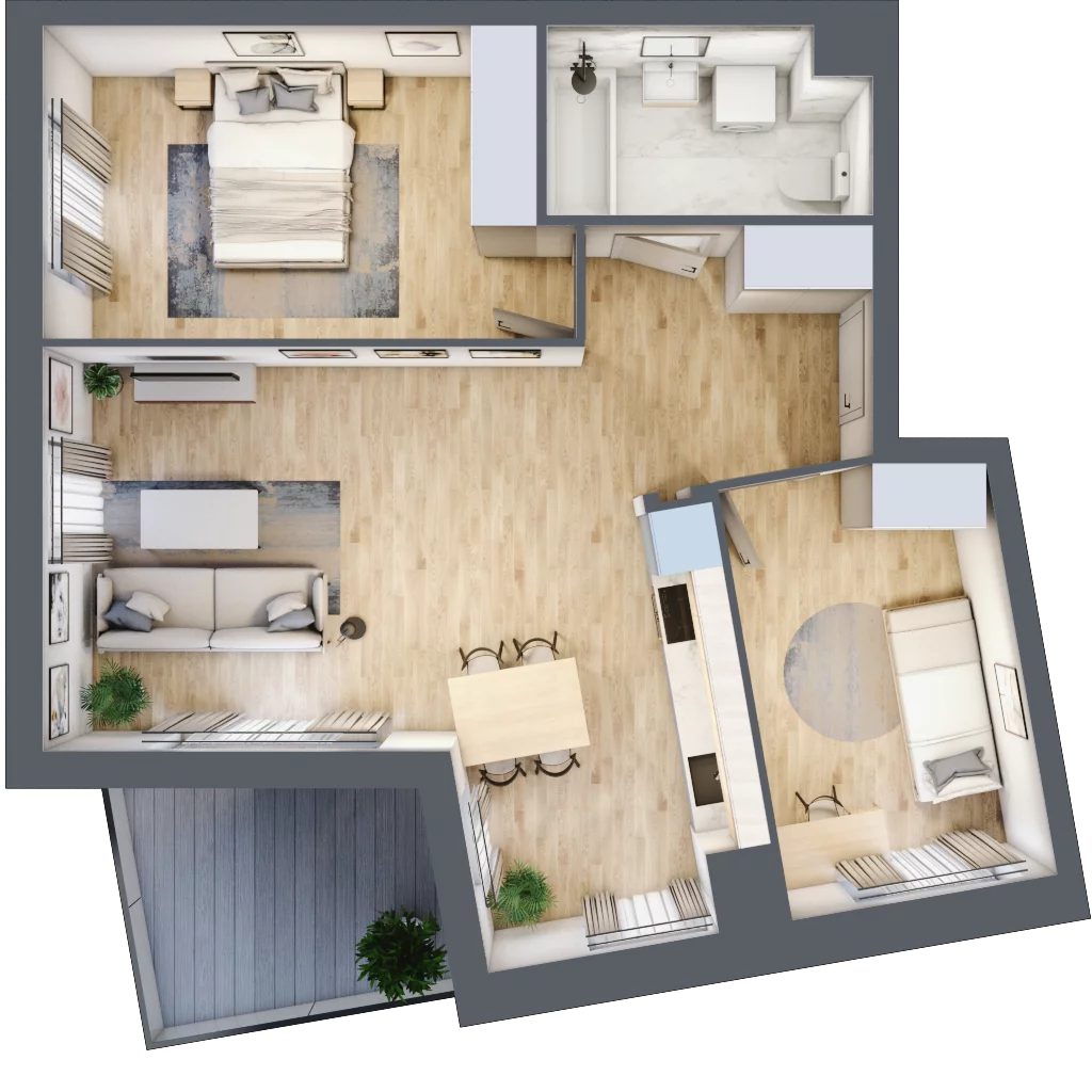 3 pokoje, mieszkanie 63,13 m², piętro 3, oferta nr 7A020, Ursus Centralny etap V i VI, Warszawa, Ursus, Szamoty, ul. Kazimierza Gierdziejewskiego