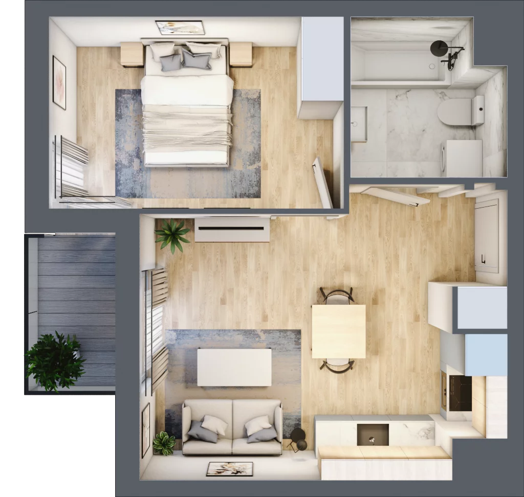 2 pokoje, mieszkanie 37,03 m², piętro 5, oferta nr 7A081, Ursus Centralny etap V i VI, Warszawa, Ursus, Szamoty, ul. Kazimierza Gierdziejewskiego