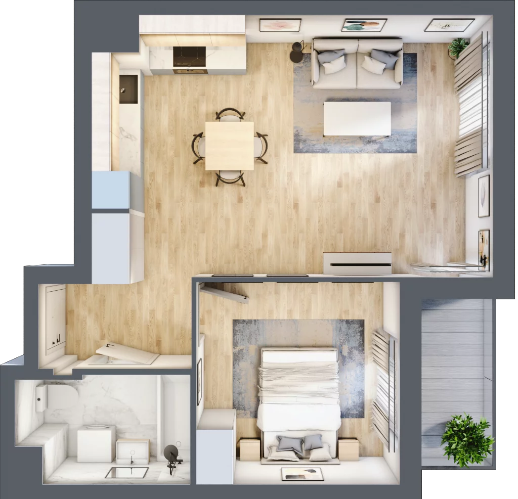 2 pokoje, mieszkanie 45,32 m², piętro 7, oferta nr 7A041, Ursus Centralny etap V i VI, Warszawa, Ursus, Szamoty, ul. Kazimierza Gierdziejewskiego