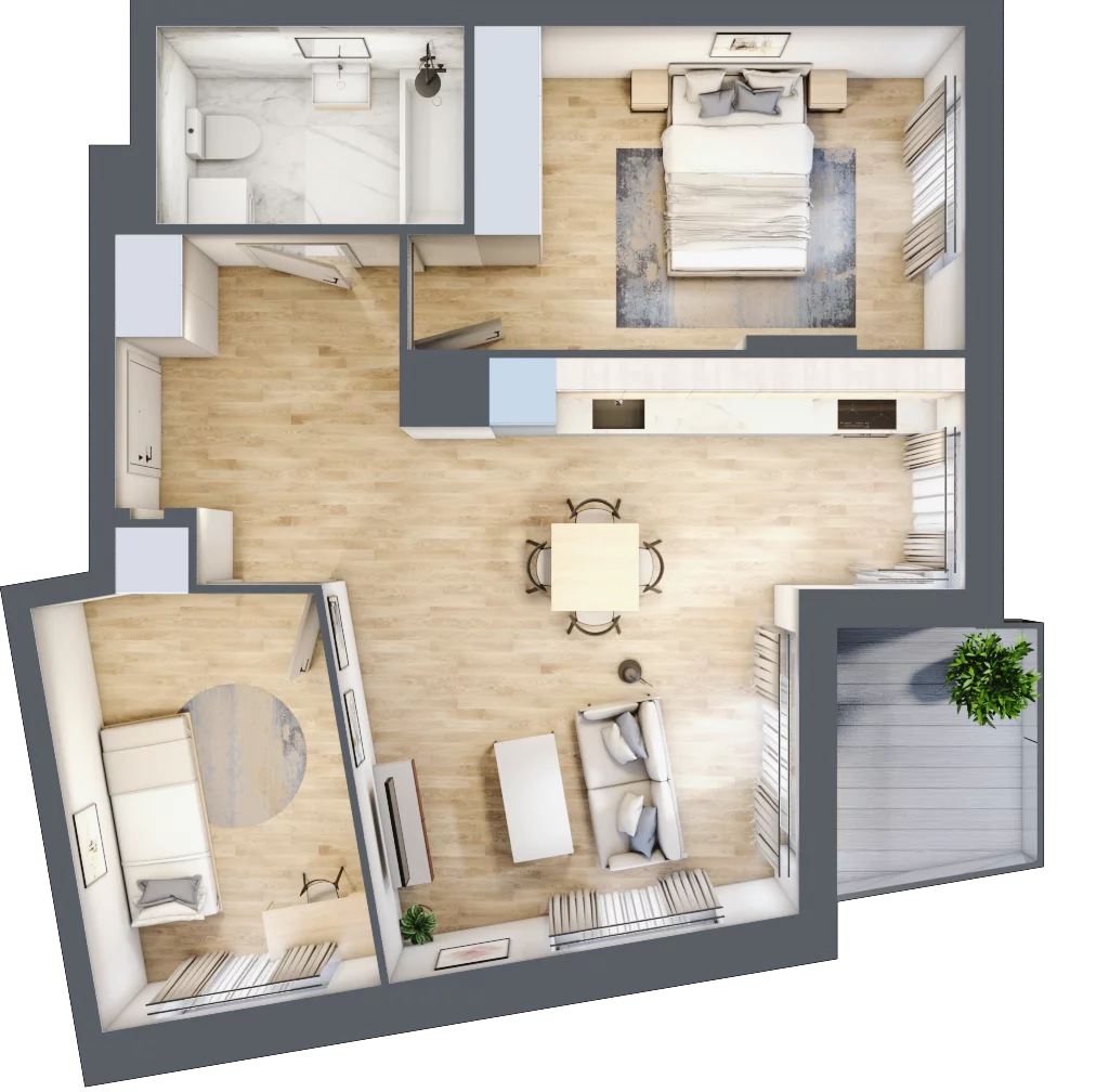 3 pokoje, mieszkanie 59,32 m², piętro 4, oferta nr 7A025, Ursus Centralny, Warszawa, Ursus, Szamoty, ul. Kazimierza Gierdziejewskiego