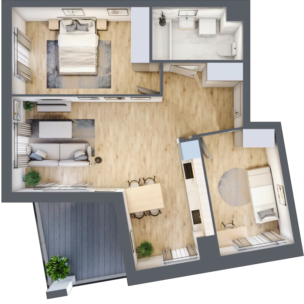 3 pokoje, mieszkanie 60,98 m², piętro 5, oferta nr 7A032, Ursus Centralny etap V i VI, Warszawa, Ursus, Szamoty, ul. Kazimierza Gierdziejewskiego