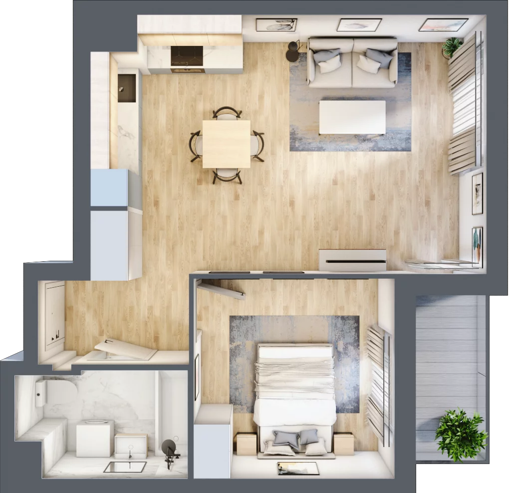2 pokoje, mieszkanie 45,32 m², piętro 4, oferta nr 7A023, Ursus Centralny etap V i VI, Warszawa, Ursus, Szamoty, ul. Kazimierza Gierdziejewskiego