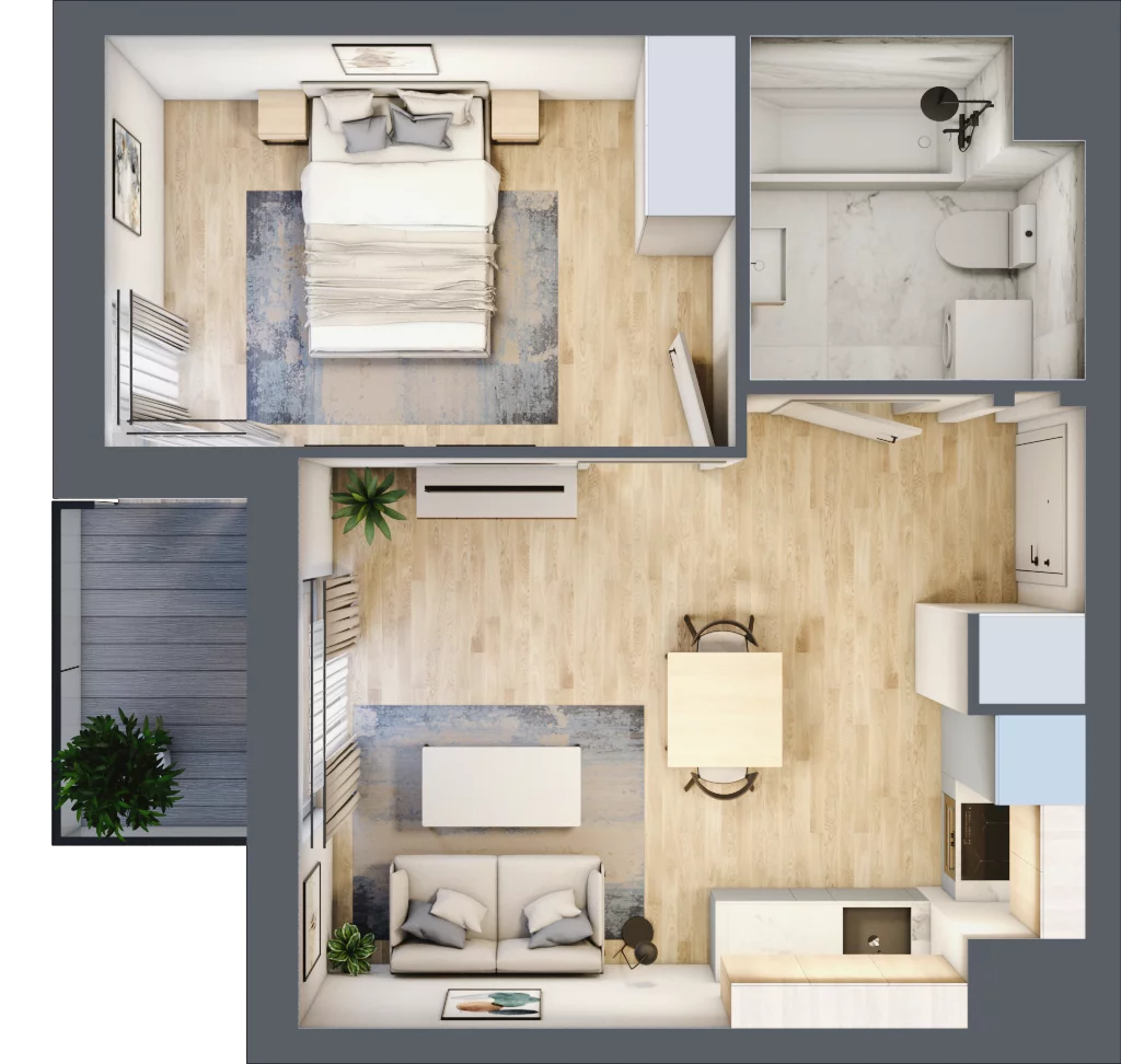 2 pokoje, mieszkanie 37,03 m², piętro 7, oferta nr 7A093, Ursus Centralny etap V i VI, Warszawa, Ursus, Szamoty, ul. Kazimierza Gierdziejewskiego