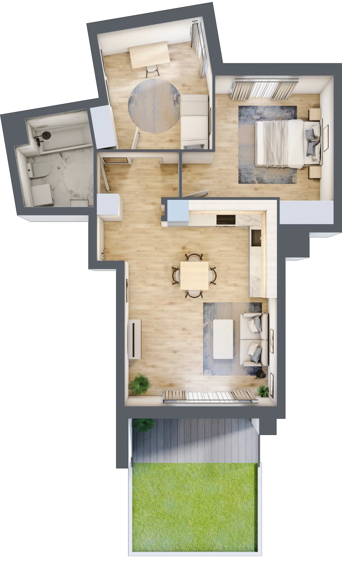 3 pokoje, mieszkanie 59,26 m², parter, oferta nr 7B094, Ursus Centralny etap V i VI, Warszawa, Ursus, Szamoty, ul. Kazimierza Gierdziejewskiego