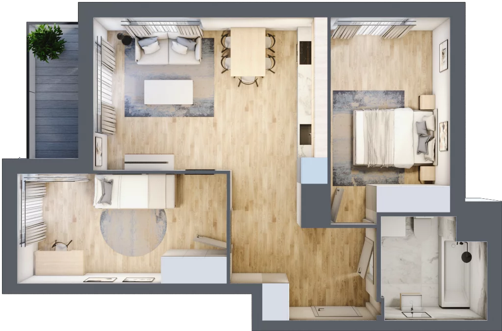 3 pokoje, mieszkanie 57,35 m², piętro 7, oferta nr 8A037, Ursus Centralny etap V i VI, Warszawa, Ursus, Szamoty, ul. Kazimierza Gierdziejewskiego