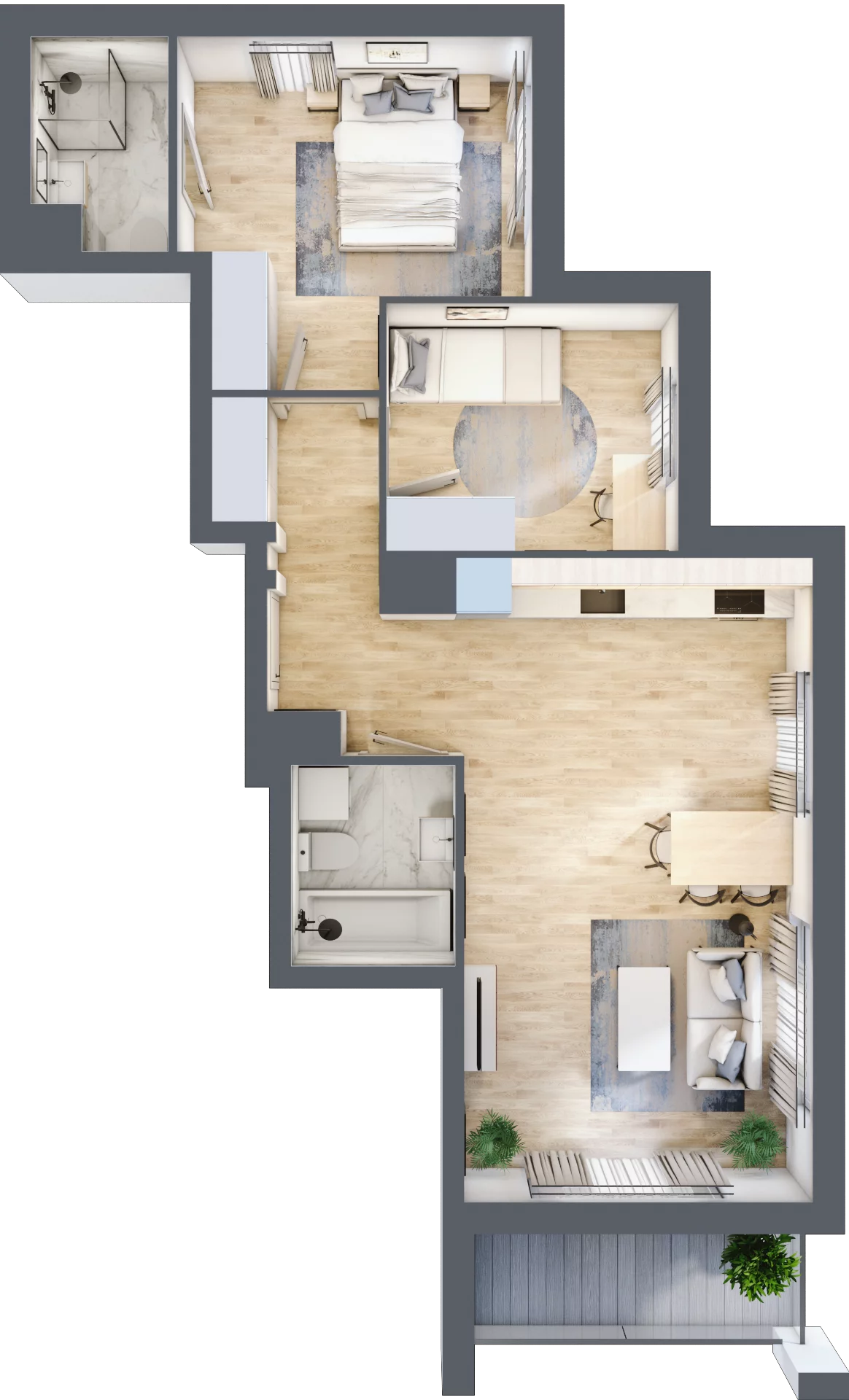 3 pokoje, mieszkanie 61,69 m², piętro 2, oferta nr 8B041, Ursus Centralny etap V i VI, Warszawa, Ursus, Szamoty, ul. Kazimierza Gierdziejewskiego