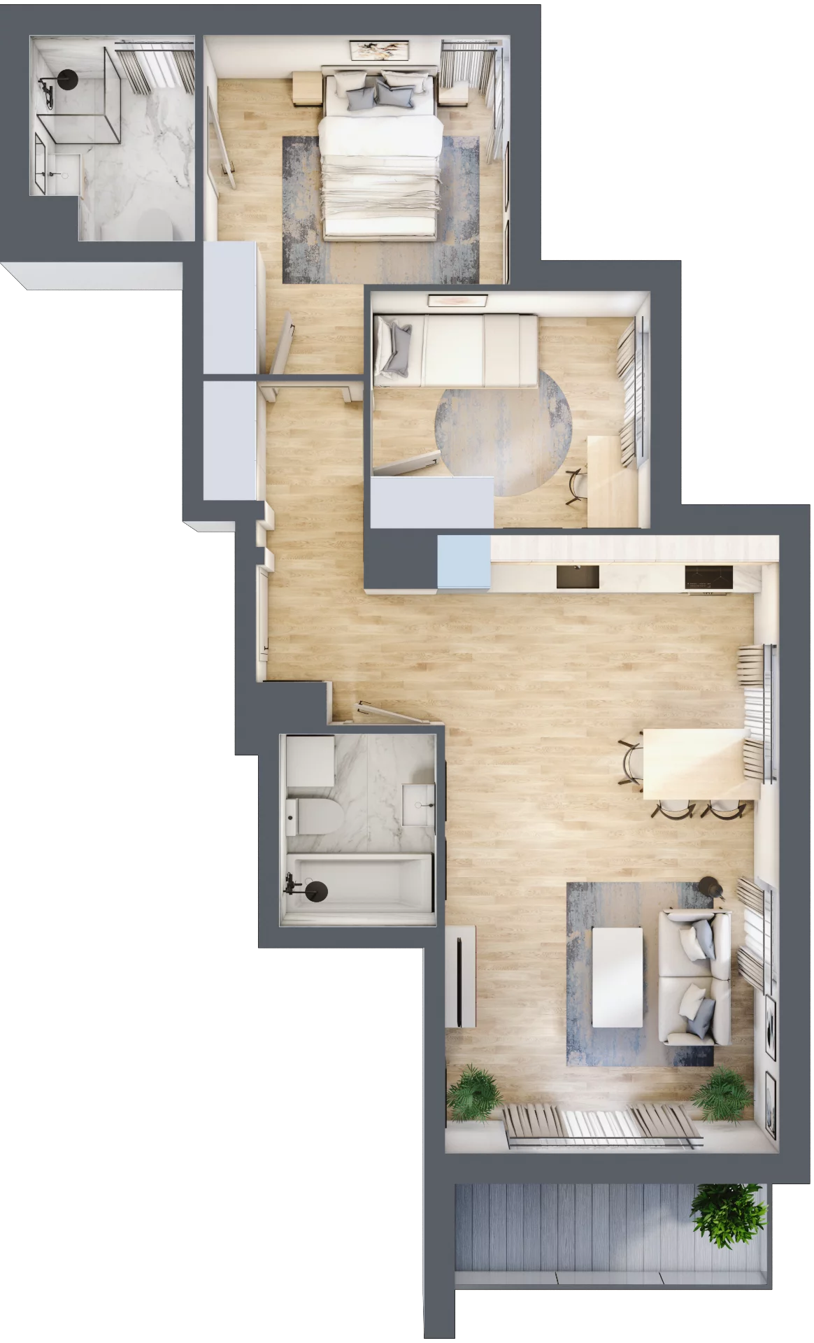 3 pokoje, mieszkanie 61,69 m², piętro 4, oferta nr 8B047, Ursus Centralny etap V i VI, Warszawa, Ursus, Szamoty, ul. Kazimierza Gierdziejewskiego