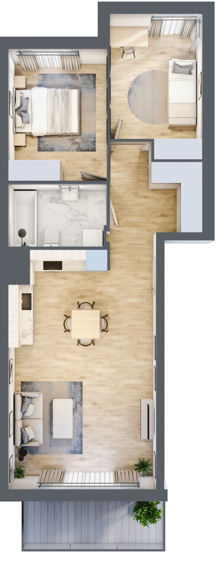 3 pokoje, mieszkanie 62,22 m², piętro 4, oferta nr 8B049, Ursus Centralny etap V i VI, Warszawa, Ursus, Szamoty, ul. Kazimierza Gierdziejewskiego