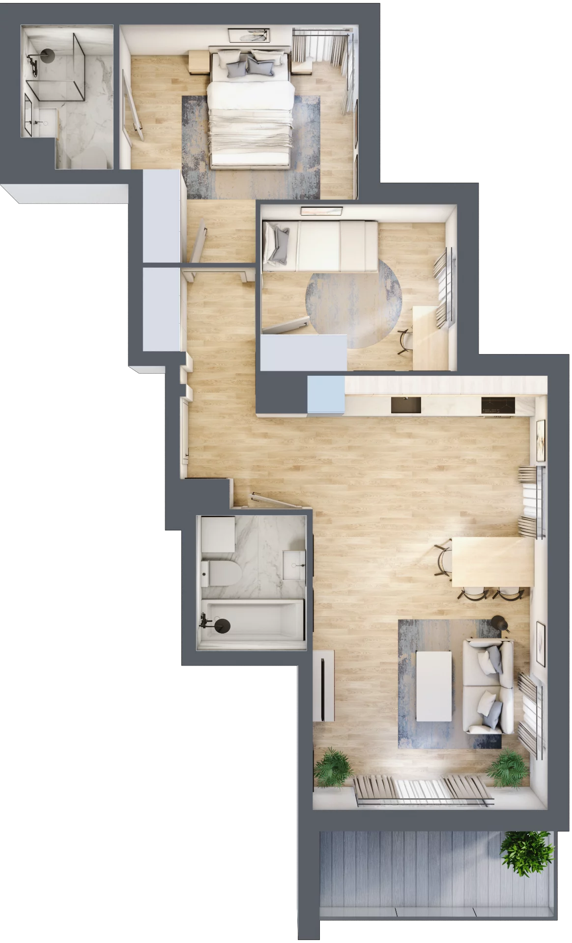 3 pokoje, mieszkanie 61,69 m², piętro 5, oferta nr 8B050, Ursus Centralny etap V i VI, Warszawa, Ursus, Szamoty, ul. Kazimierza Gierdziejewskiego