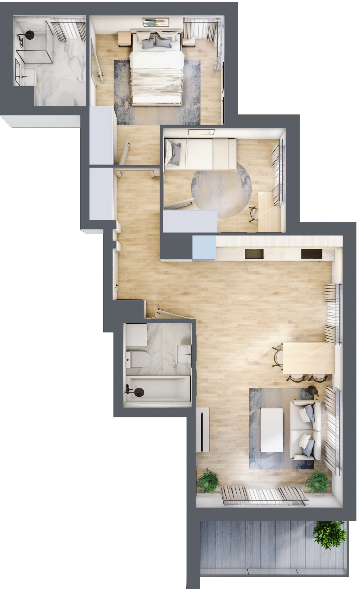 3 pokoje, mieszkanie 61,69 m², piętro 7, oferta nr 8B056, Ursus Centralny etap V i VI, Warszawa, Ursus, Szamoty, ul. Kazimierza Gierdziejewskiego