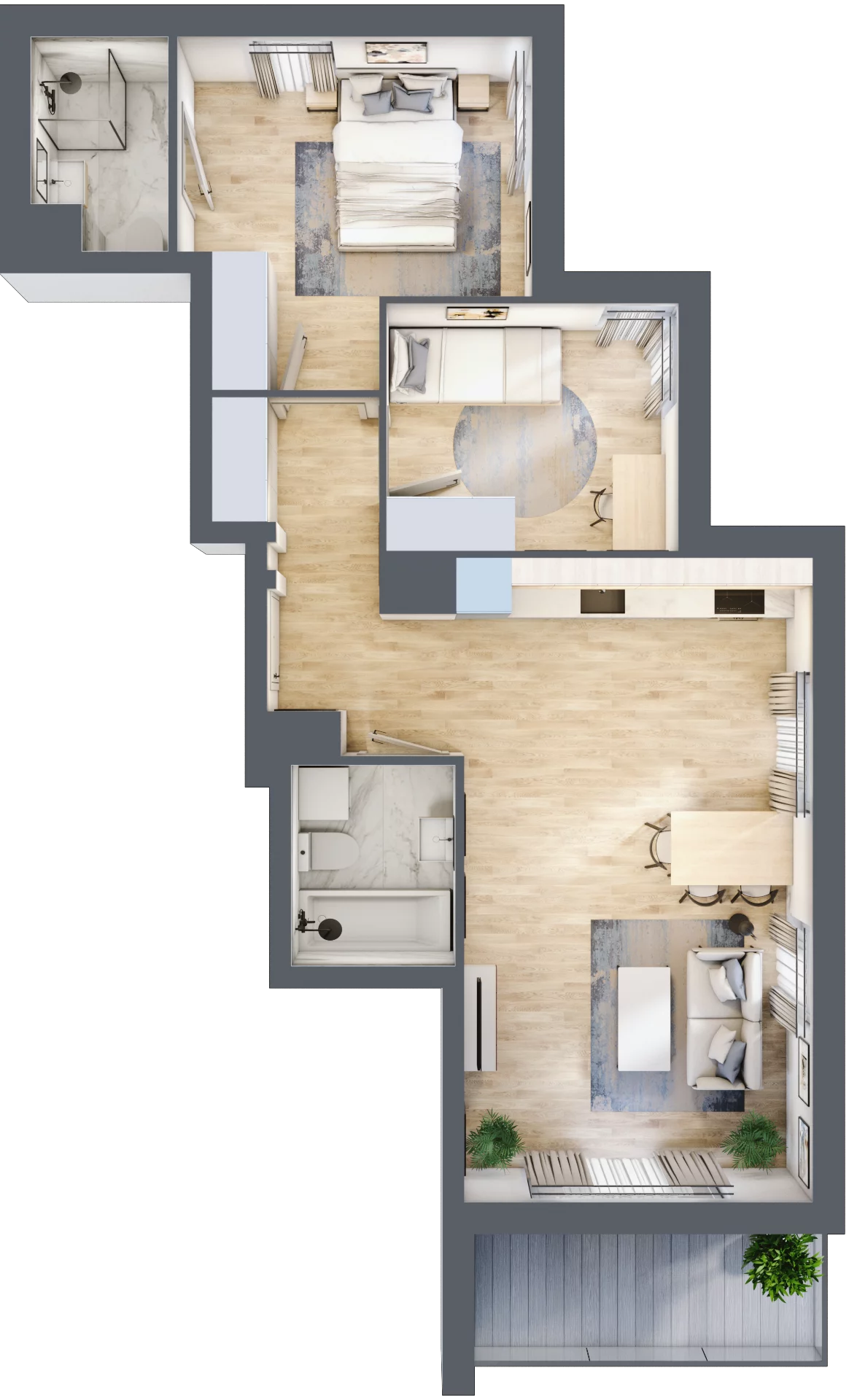 3 pokoje, mieszkanie 61,69 m², piętro 6, oferta nr 8B053, Ursus Centralny etap V i VI, Warszawa, Ursus, Szamoty, ul. Kazimierza Gierdziejewskiego