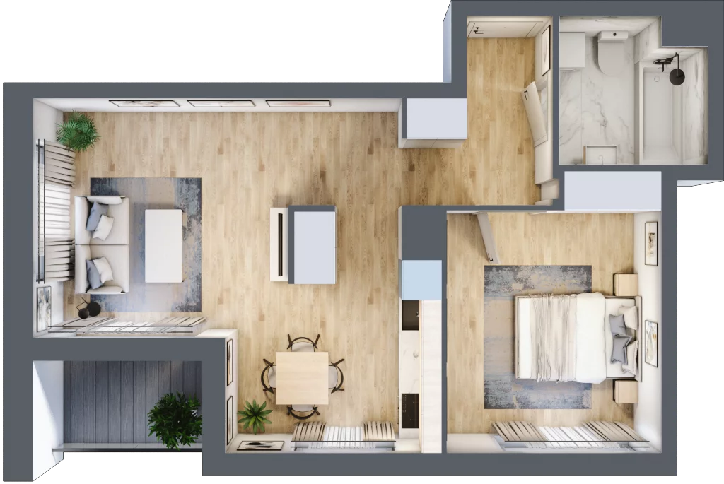 2 pokoje, mieszkanie 49,41 m², piętro 6, oferta nr 8A030, Ursus Centralny etap V i VI, Warszawa, Ursus, Szamoty, ul. Kazimierza Gierdziejewskiego