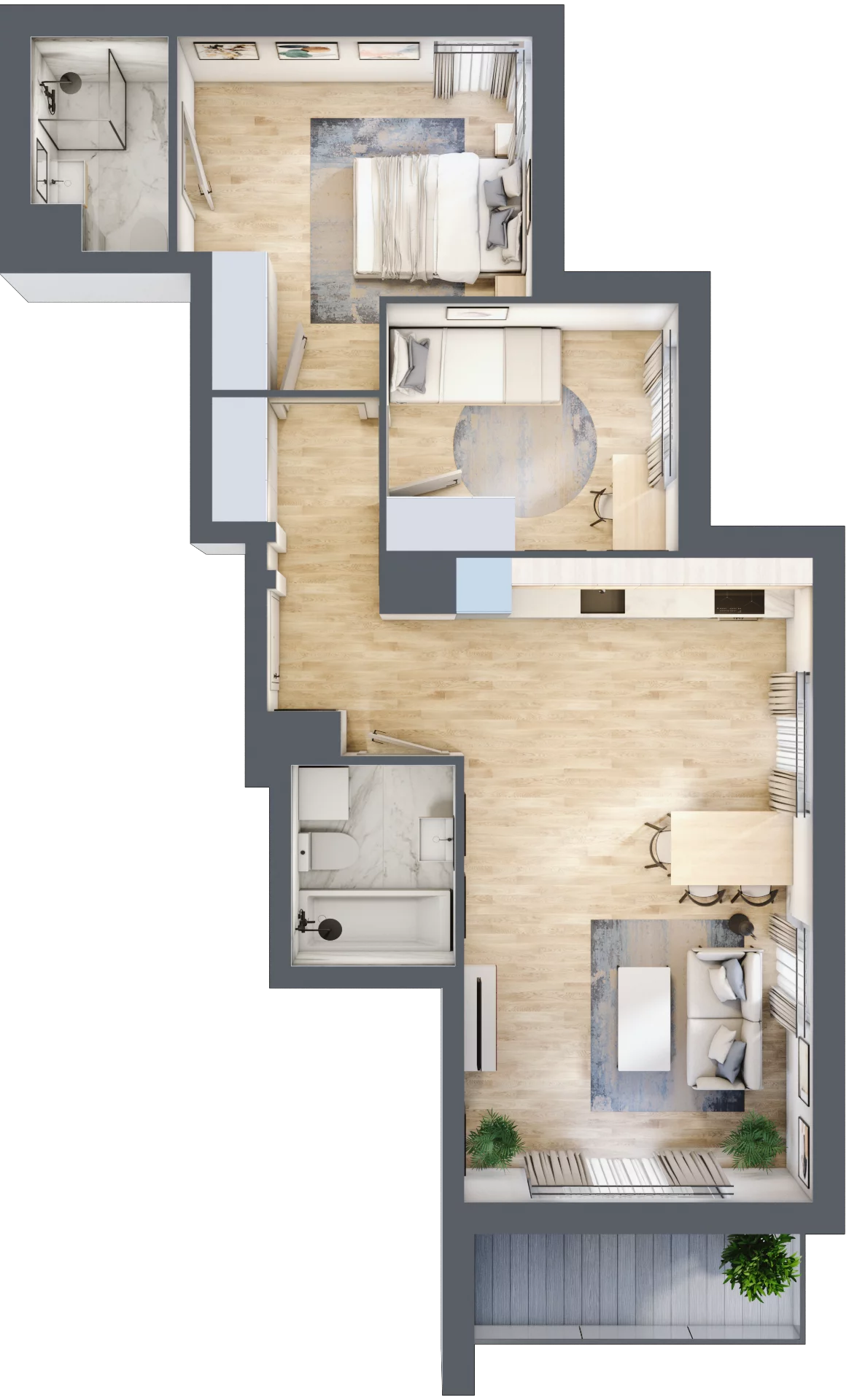 3 pokoje, mieszkanie 61,69 m², piętro 1, oferta nr 8B038, Ursus Centralny etap V i VI, Warszawa, Ursus, Szamoty, ul. Kazimierza Gierdziejewskiego