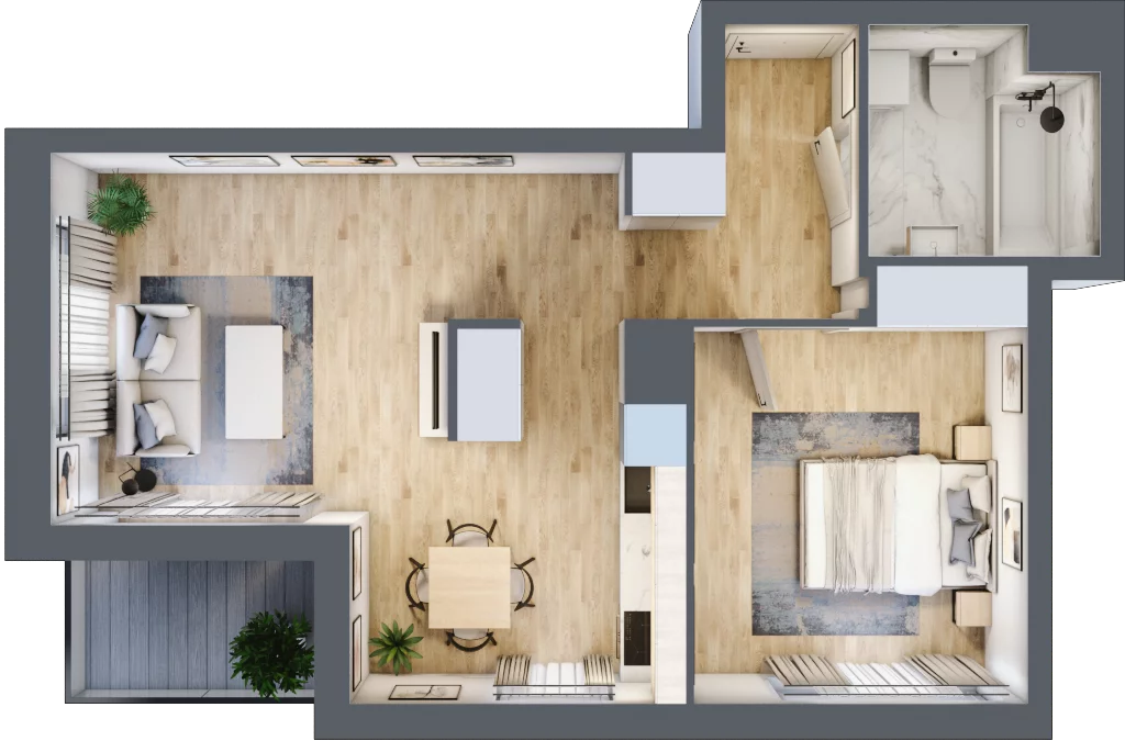 2 pokoje, mieszkanie 49,41 m², piętro 2, oferta nr 8A010, Ursus Centralny etap V i VI, Warszawa, Ursus, Szamoty, ul. Kazimierza Gierdziejewskiego