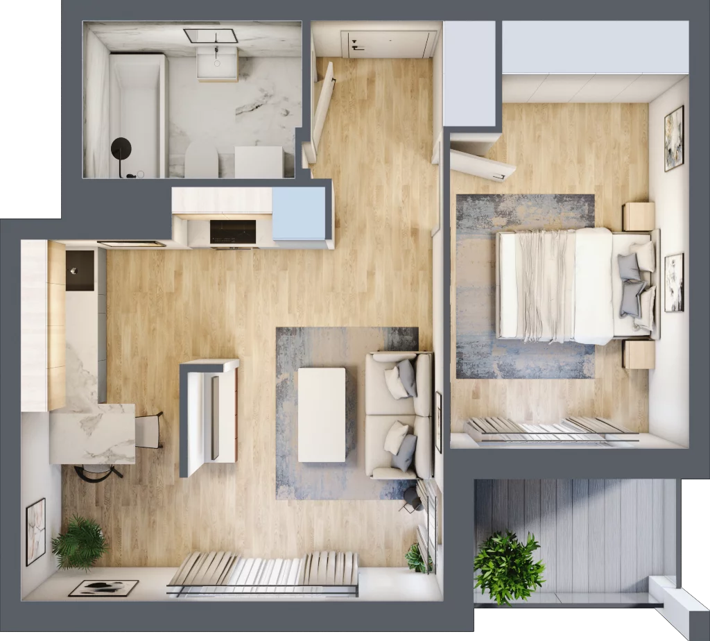 2 pokoje, mieszkanie 42,33 m², piętro 7, oferta nr 8A034, Ursus Centralny etap V i VI, Warszawa, Ursus, Szamoty, ul. Kazimierza Gierdziejewskiego