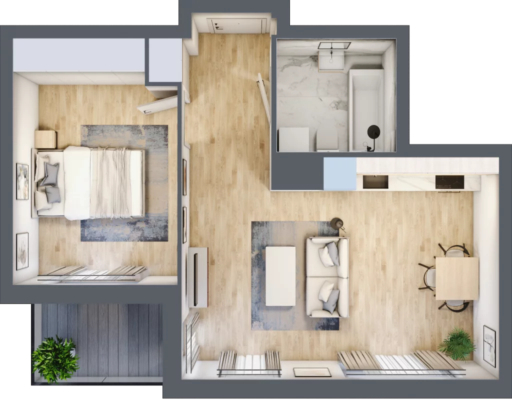 2 pokoje, mieszkanie 45,72 m², piętro 7, oferta nr 8B057, Ursus Centralny etap V i VI, Warszawa, Ursus, Szamoty, ul. Kazimierza Gierdziejewskiego