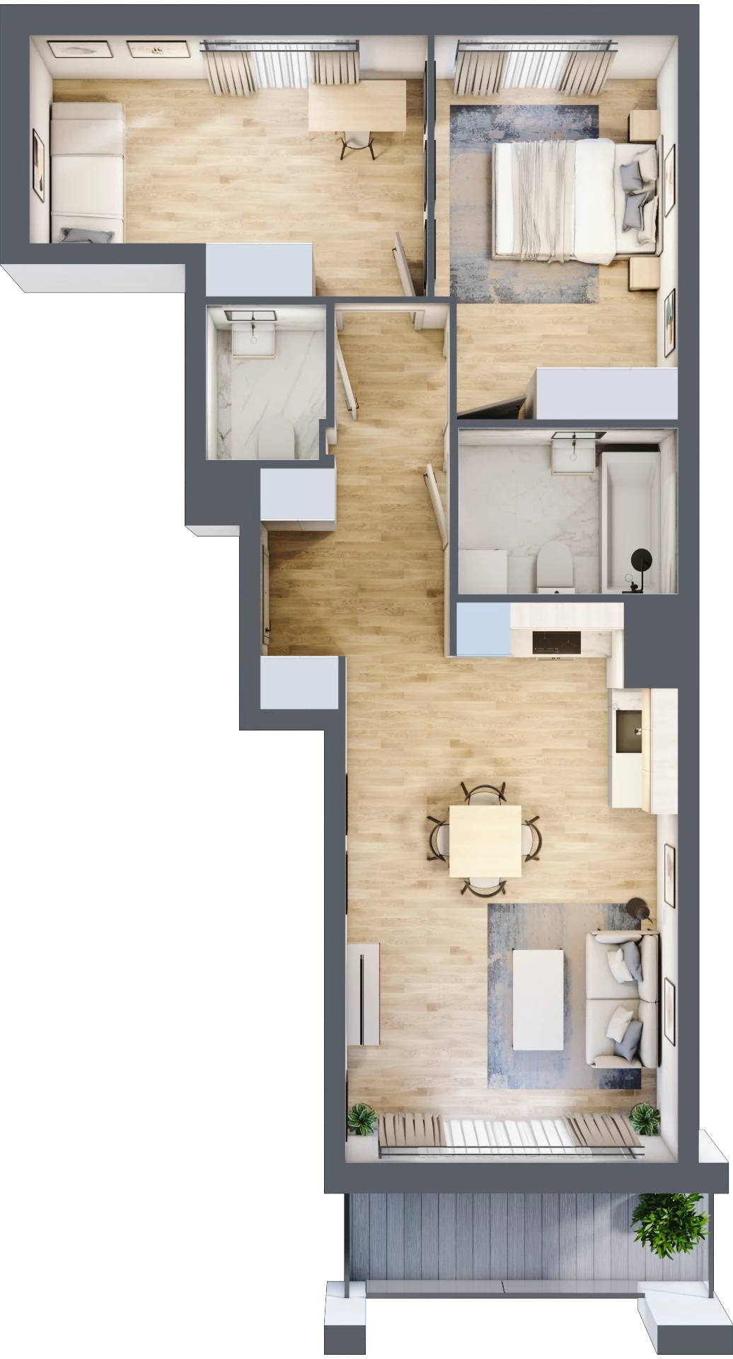 3 pokoje, mieszkanie 60,29 m², piętro 1, oferta nr 8A003, Ursus Centralny etap V i VI, Warszawa, Ursus, Szamoty, ul. Kazimierza Gierdziejewskiego