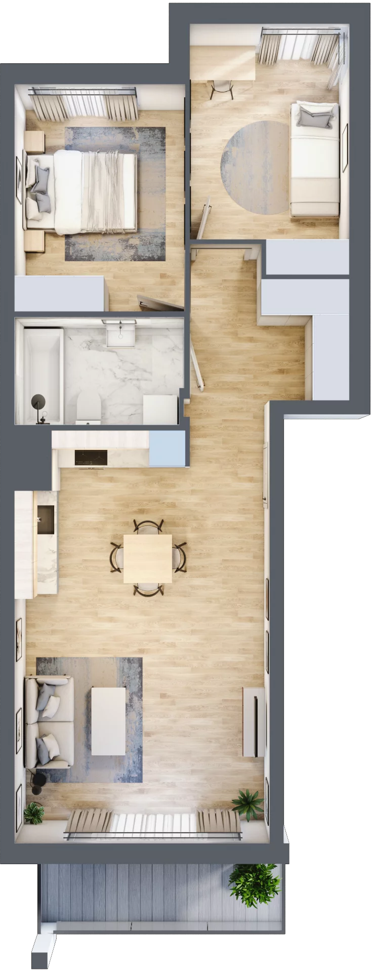 3 pokoje, mieszkanie 62,22 m², piętro 2, oferta nr 8B043, Ursus Centralny etap V i VI, Warszawa, Ursus, Szamoty, ul. Kazimierza Gierdziejewskiego