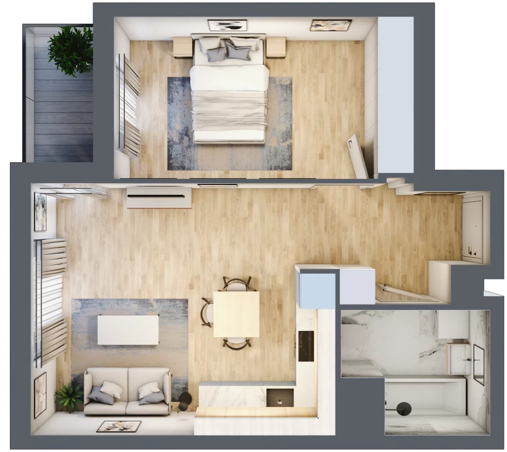 2 pokoje, mieszkanie 45,94 m², piętro 5, oferta nr 9A021, Ursus Centralny, Warszawa, Ursus, Szamoty, ul. Kazimierza Gierdziejewskiego