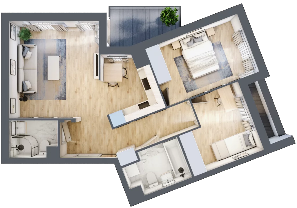 3 pokoje, mieszkanie 63,15 m², piętro 6, oferta nr 9B082, Ursus Centralny, Warszawa, Ursus, Szamoty, ul. Kazimierza Gierdziejewskiego