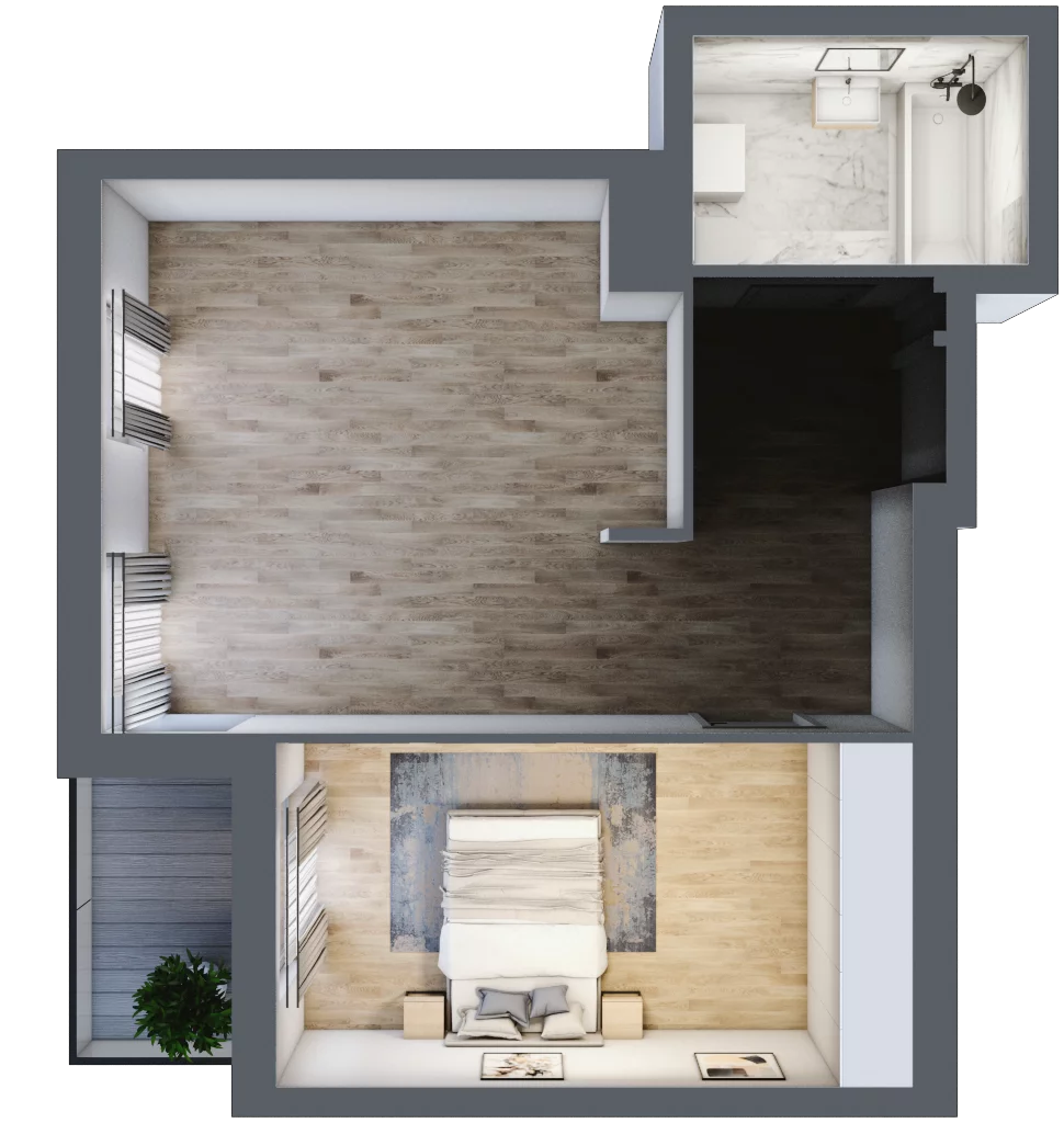 2 pokoje, mieszkanie 46,52 m², piętro 3, oferta nr 9B050, Ursus Centralny, Warszawa, Ursus, Szamoty, ul. Kazimierza Gierdziejewskiego