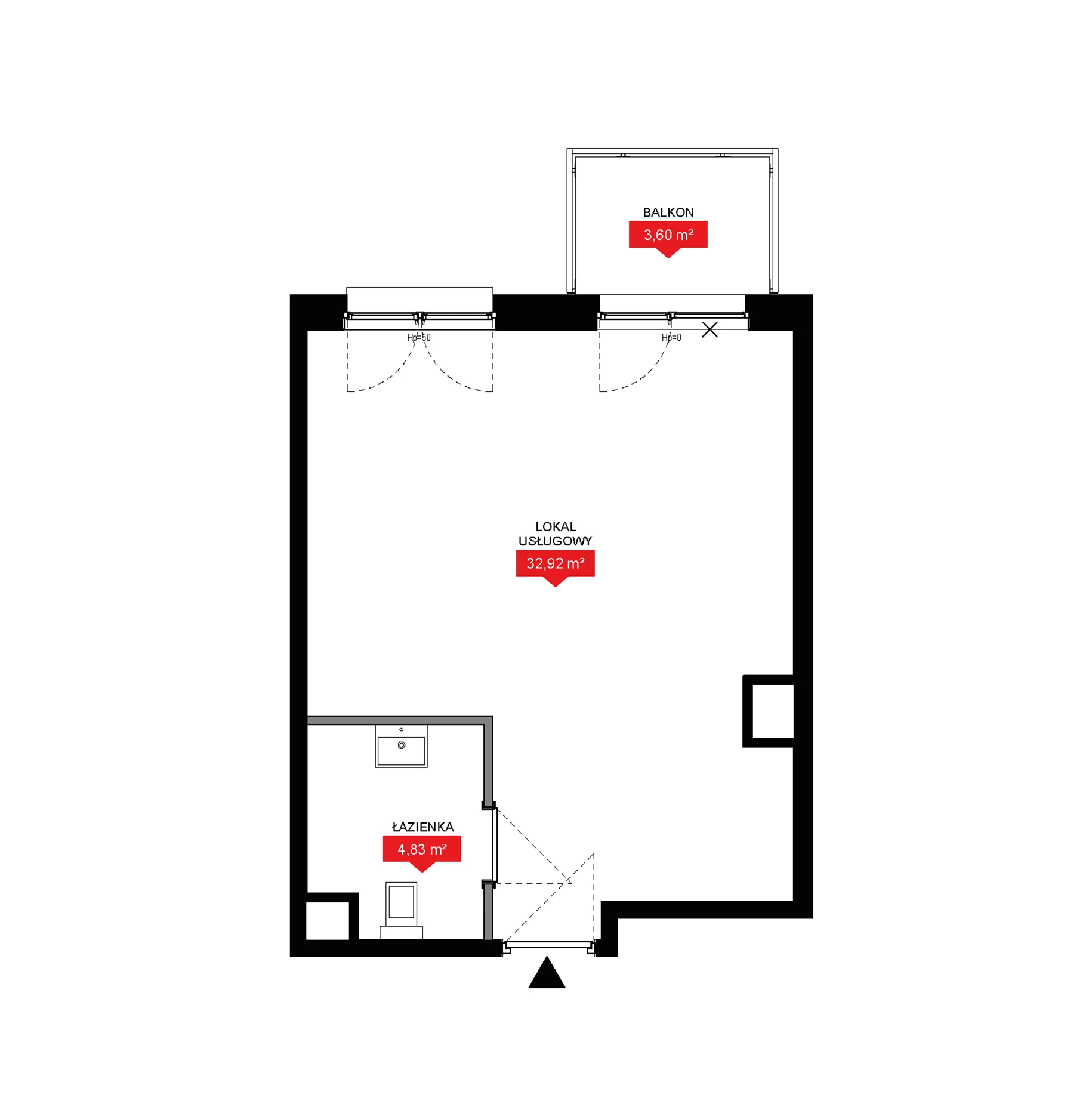 1 pokój, lokal inwestycyjny 37,75 m², piętro 1, oferta nr A1 013LU, 29L - lokale inwestycyjne, Kraków, Prądnik Biały, ul. Nad Strugą 17