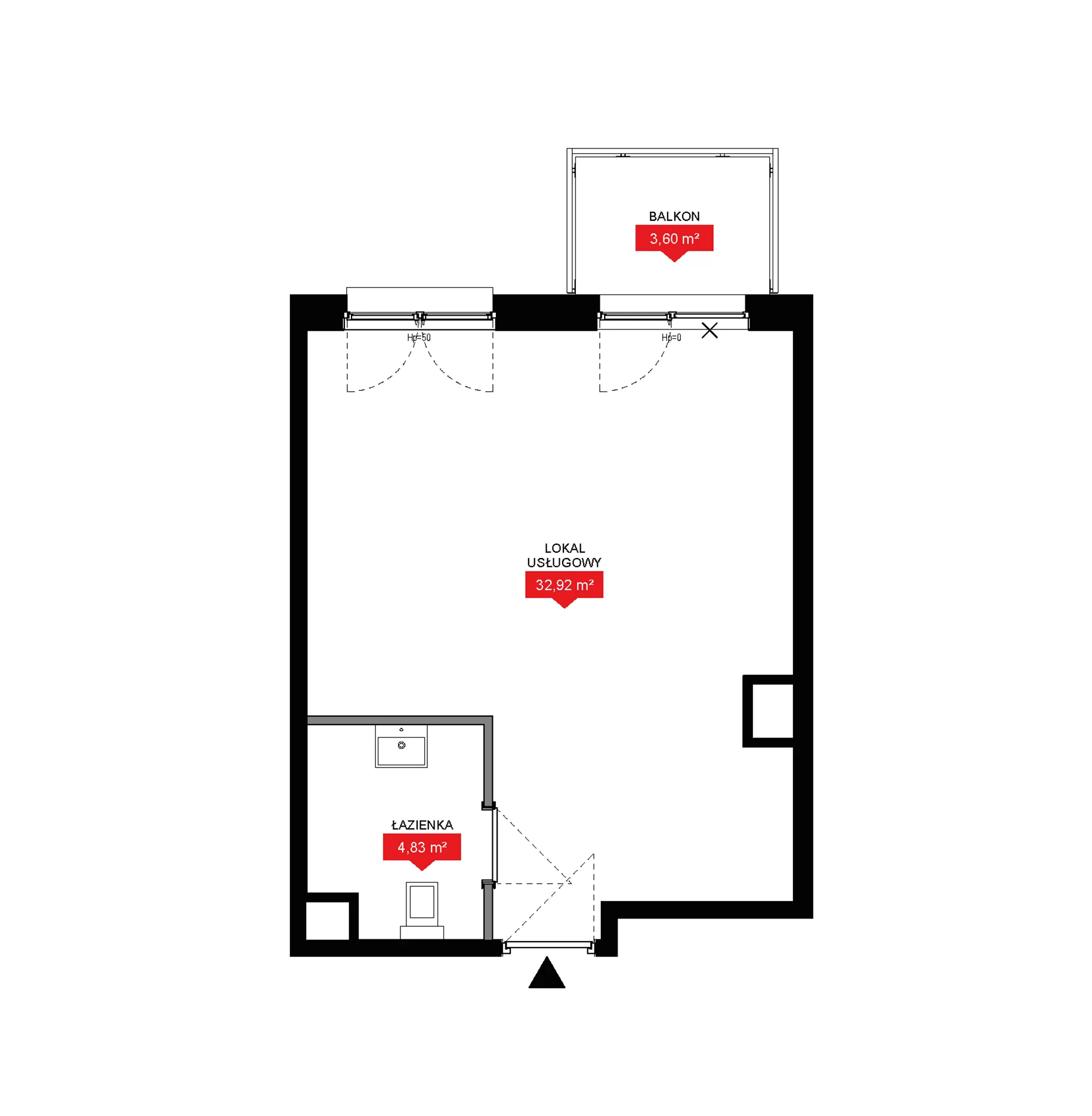 1 pokój, lokal inwestycyjny 37,75 m², piętro 2, oferta nr A1 027LU, 29L - lokale inwestycyjne, Kraków, Prądnik Biały, ul. Nad Strugą 17