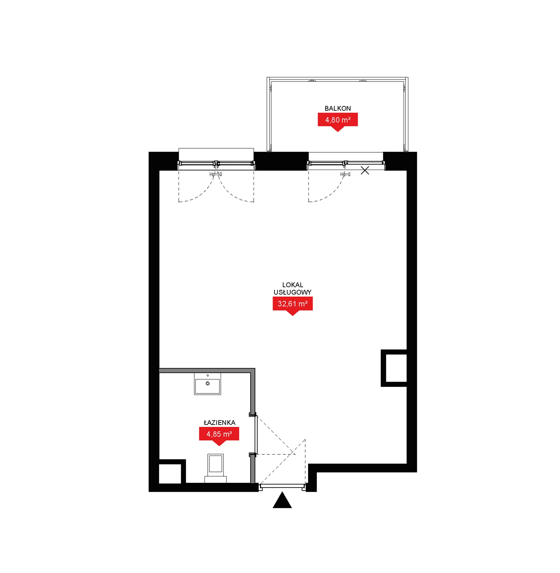 1 pokój, lokal inwestycyjny 37,46 m², piętro 2, oferta nr A1 028LU, 29L - lokale inwestycyjne, Kraków, Prądnik Biały, ul. Nad Strugą 17