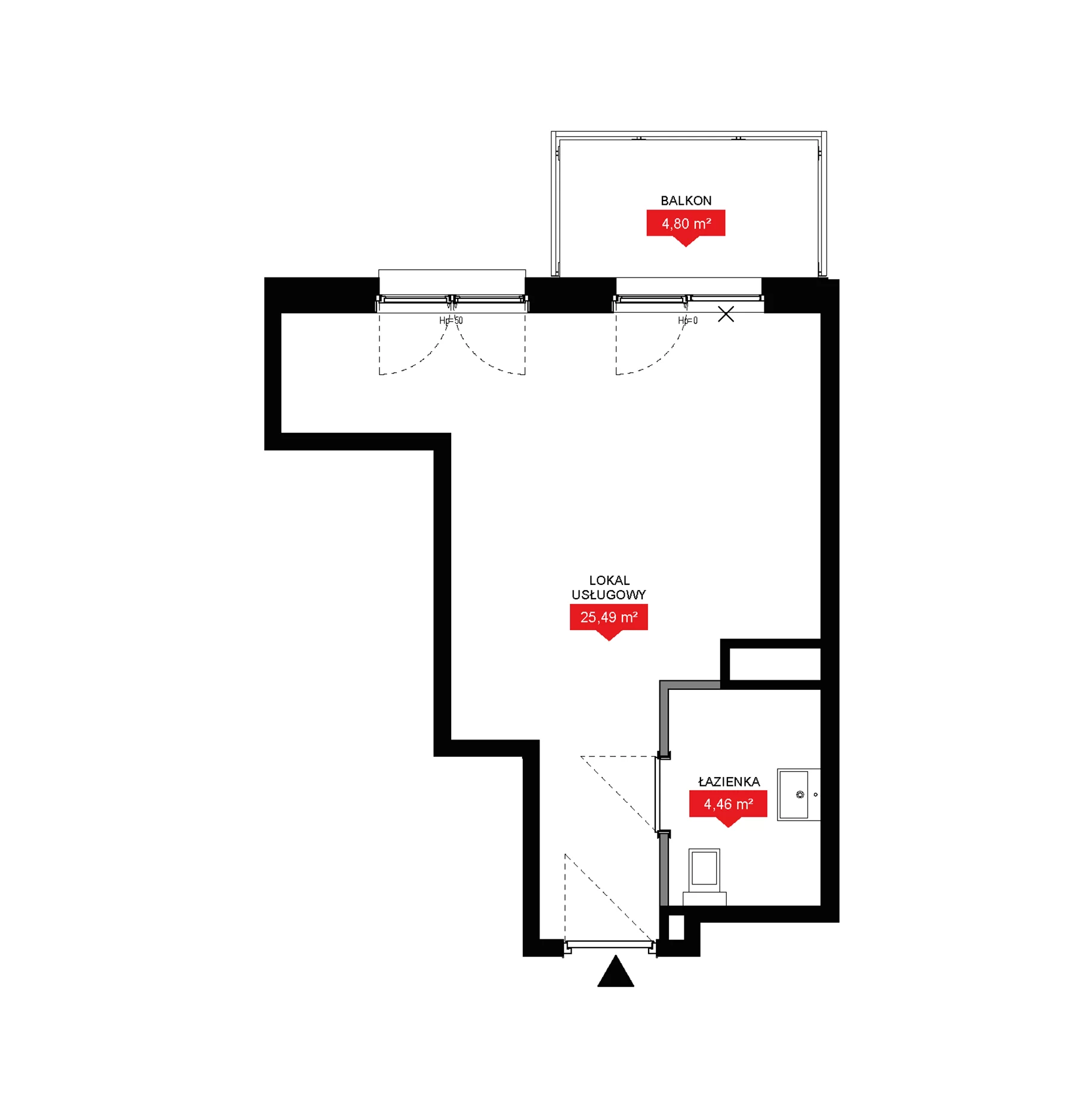 1 pokój, lokal inwestycyjny 29,95 m², piętro 4, oferta nr A1 043LU, 29L - lokale inwestycyjne, Kraków, Prądnik Biały, ul. Nad Strugą 17