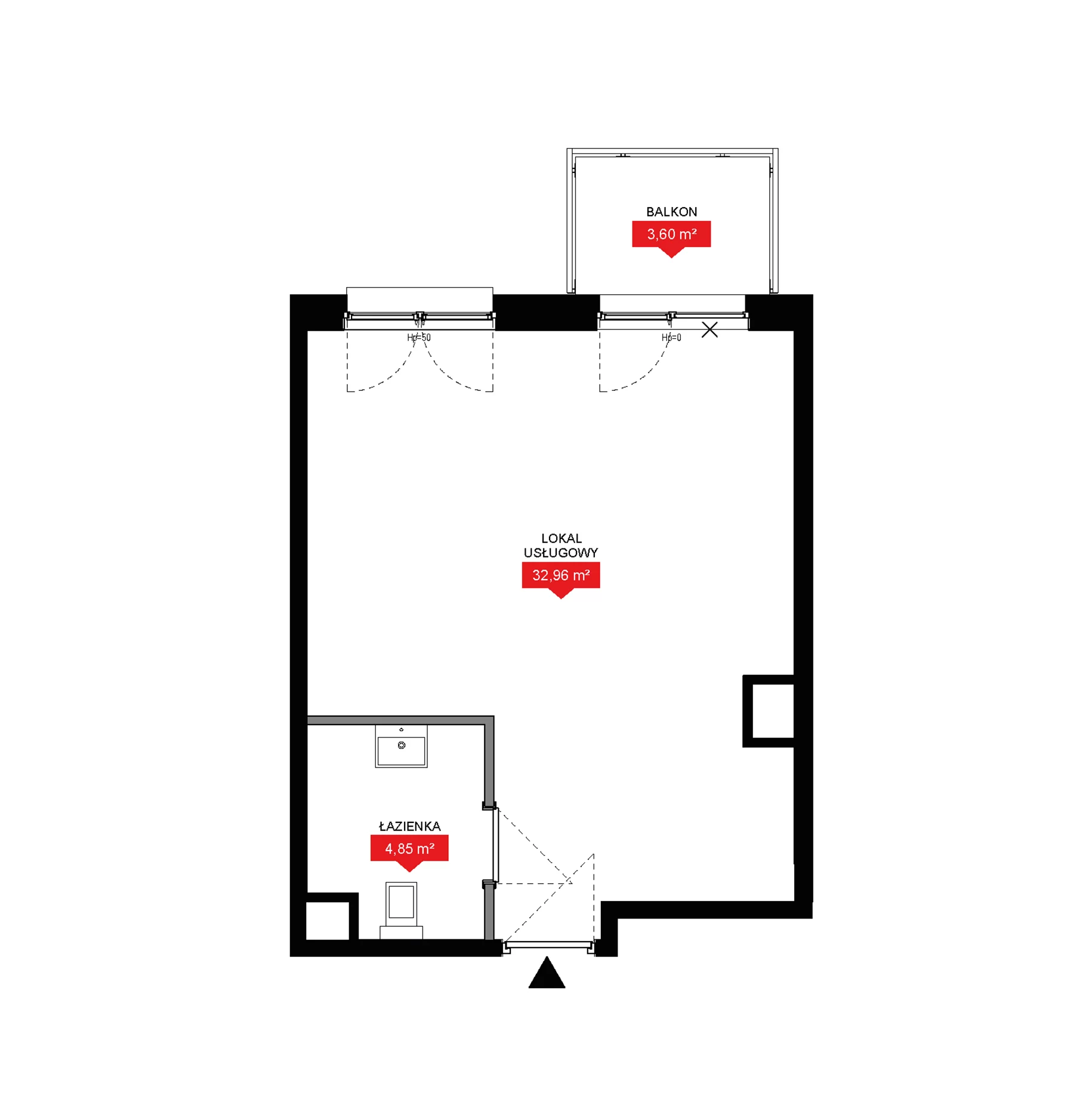 1 pokój, lokal inwestycyjny 37,81 m², piętro 4, oferta nr A1 055LU, 29L - lokale inwestycyjne, Kraków, Prądnik Biały, ul. Nad Strugą 17