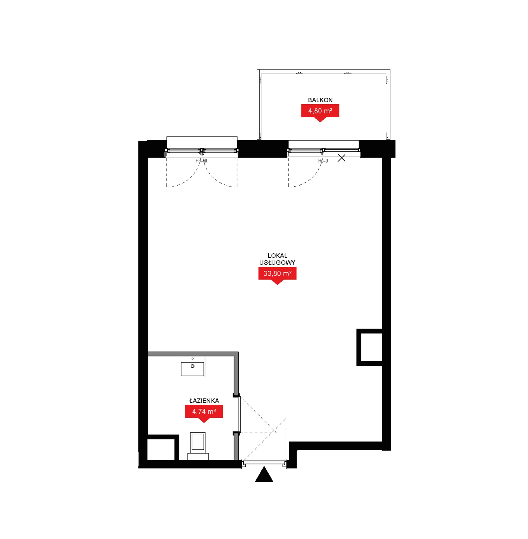 1 pokój, lokal inwestycyjny 38,54 m², piętro 6, oferta nr A1 072LU, 29L - lokale inwestycyjne, Kraków, Prądnik Biały, ul. Nad Strugą 17