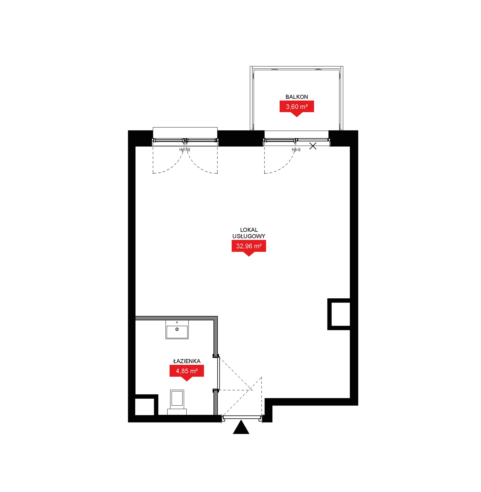 1 pokój, lokal inwestycyjny 37,81 m², piętro 6, oferta nr A1 083LU, 29L - lokale inwestycyjne, Kraków, Prądnik Biały, ul. Nad Strugą 17