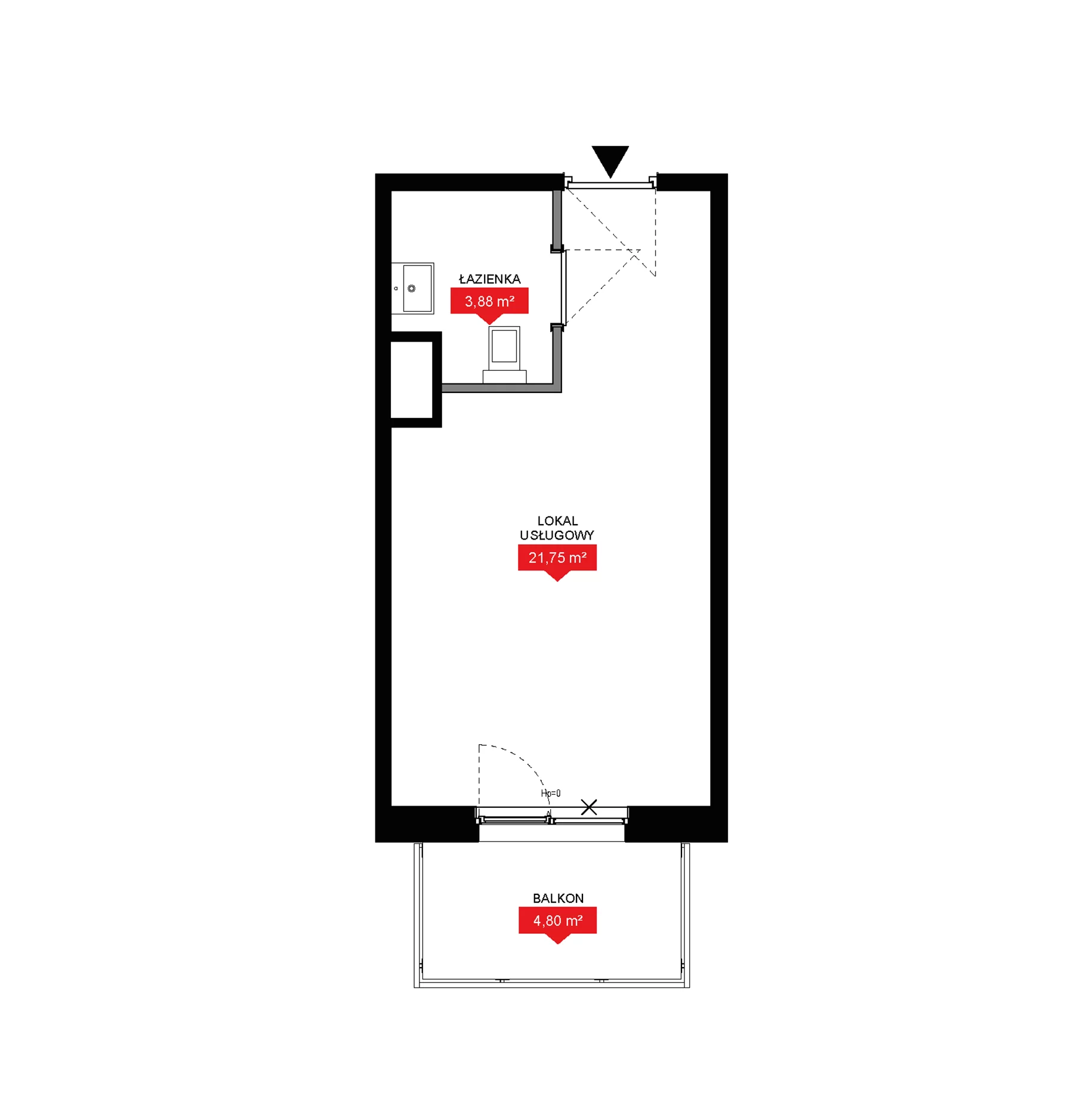 1 pokój, lokal inwestycyjny 25,63 m², piętro 7, oferta nr A1 096LU, 29L - lokale inwestycyjne, Kraków, Prądnik Biały, ul. Nad Strugą 17