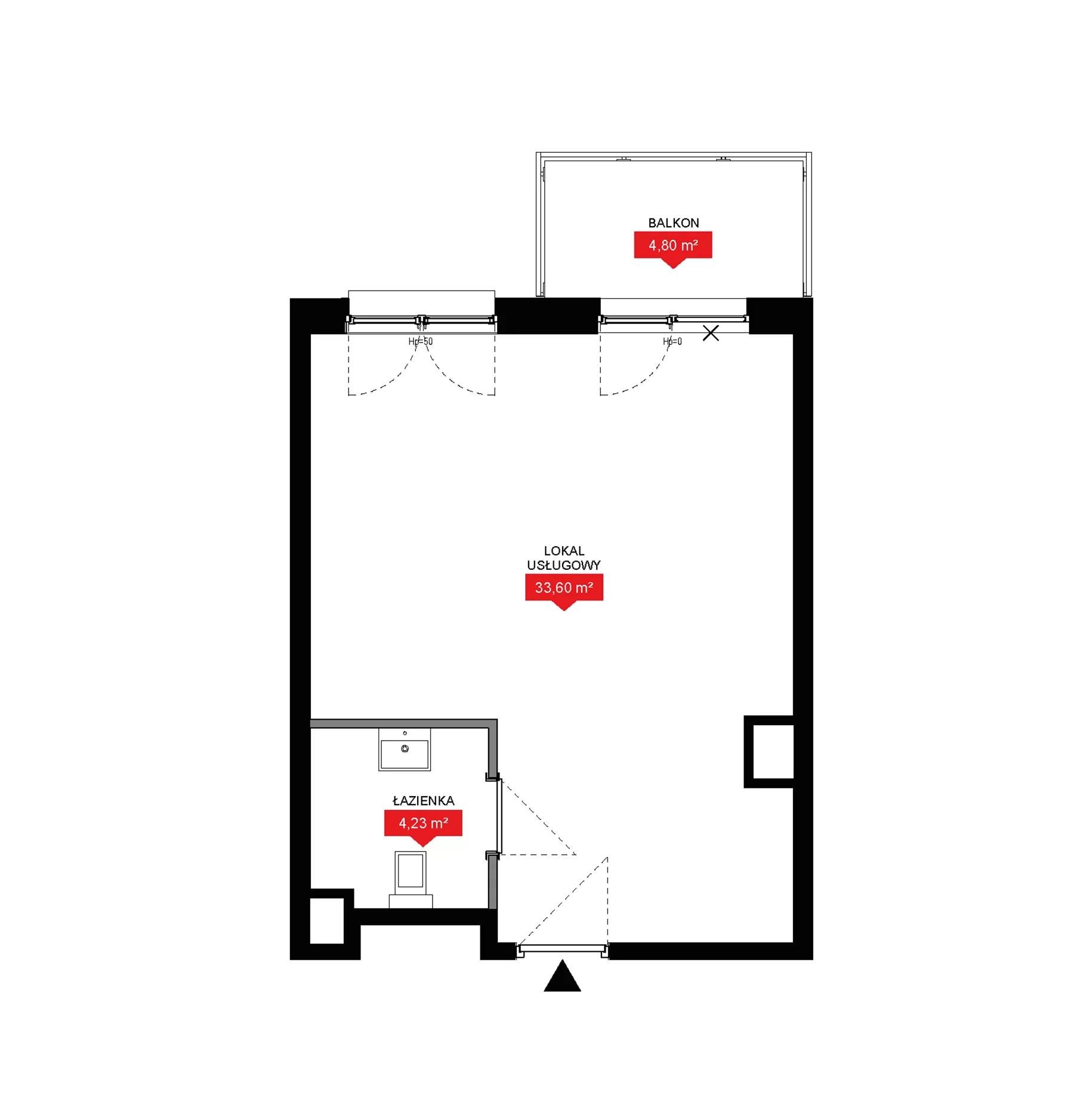 1 pokój, lokal inwestycyjny 37,83 m², piętro 1, oferta nr A2 157LU, 29L - lokale inwestycyjne, Kraków, Prądnik Biały, ul. Nad Strugą 17