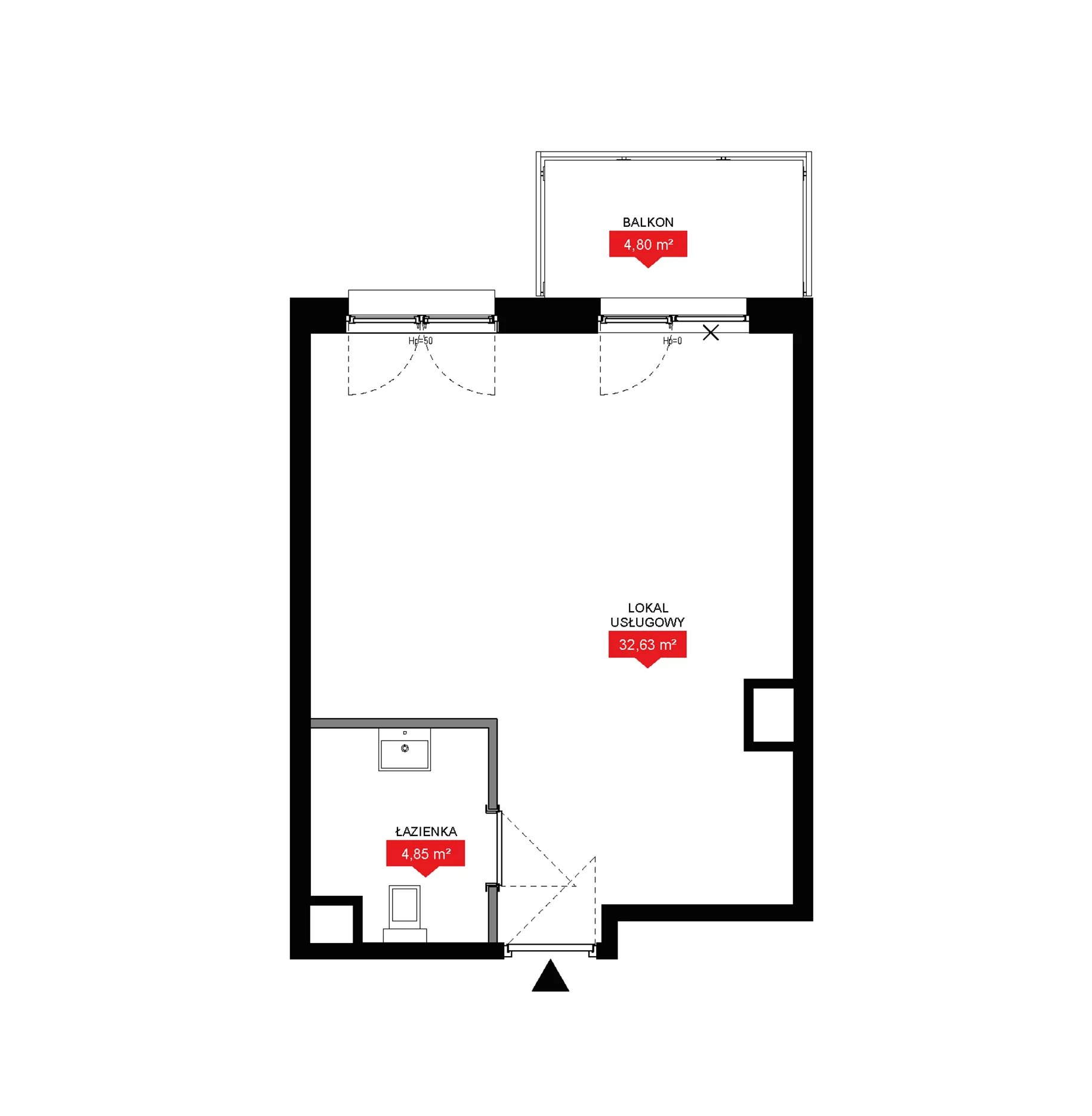 1 pokój, lokal inwestycyjny 37,48 m², piętro 1, oferta nr A2 158LU, 29L - lokale inwestycyjne, Kraków, Prądnik Biały, ul. Nad Strugą 17
