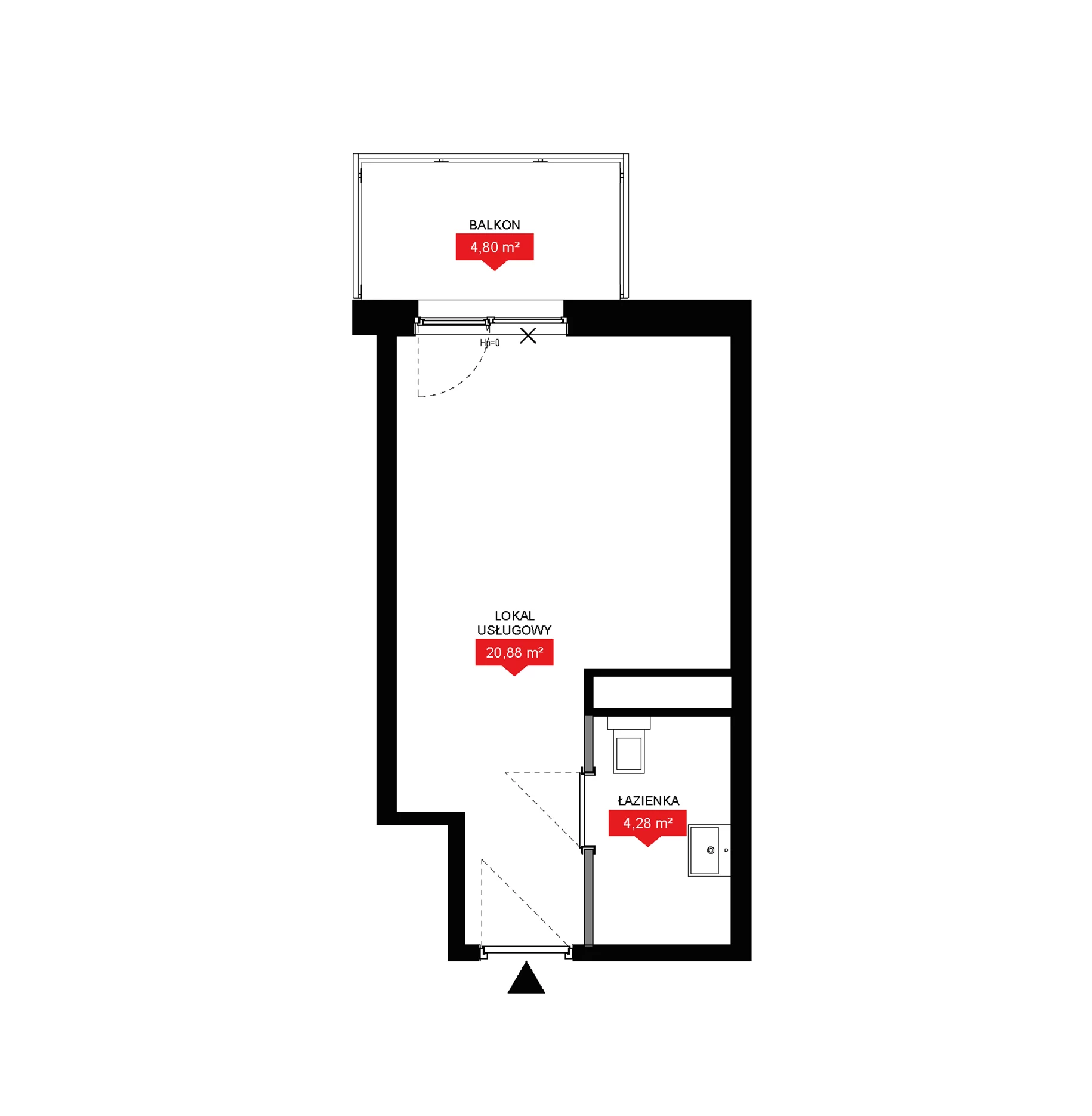 1 pokój, lokal inwestycyjny 25,16 m², piętro 2, oferta nr A2 176LU, 29L - lokale inwestycyjne, Kraków, Prądnik Biały, ul. Nad Strugą 17
