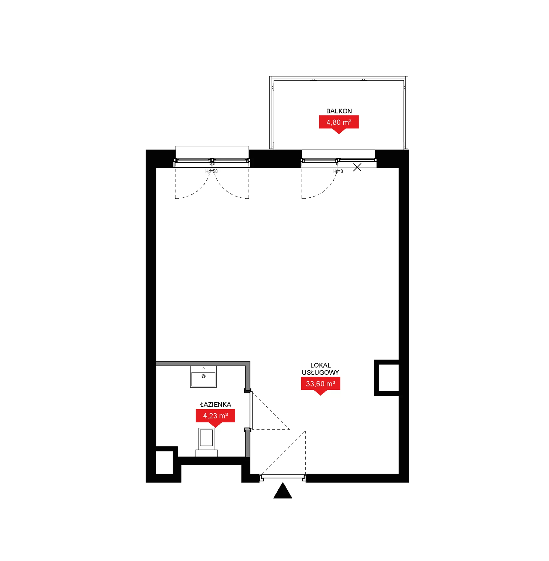 1 pokój, lokal inwestycyjny 37,83 m², piętro 2, oferta nr A2 177LU, 29L - lokale inwestycyjne, Kraków, Prądnik Biały, ul. Nad Strugą 17