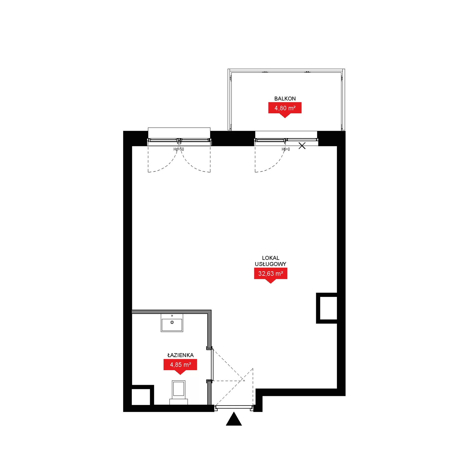 1 pokój, lokal inwestycyjny 37,48 m², piętro 2, oferta nr A2 178LU, 29L - lokale inwestycyjne, Kraków, Prądnik Biały, ul. Nad Strugą 17