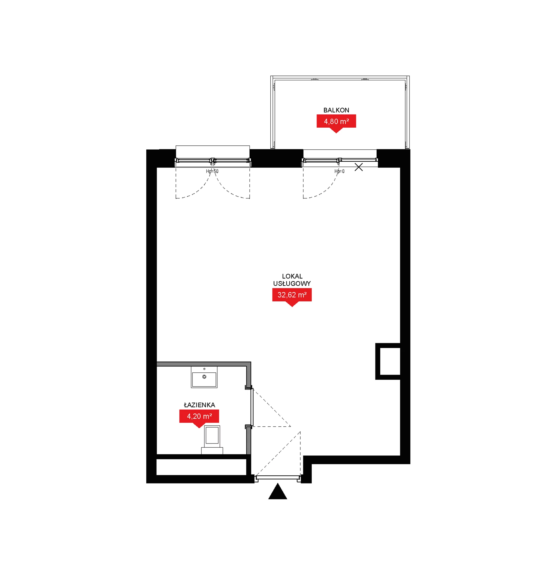 1 pokój, lokal inwestycyjny 36,82 m², piętro 2, oferta nr A2 179LU, 29L - lokale inwestycyjne, Kraków, Prądnik Biały, ul. Nad Strugą 17