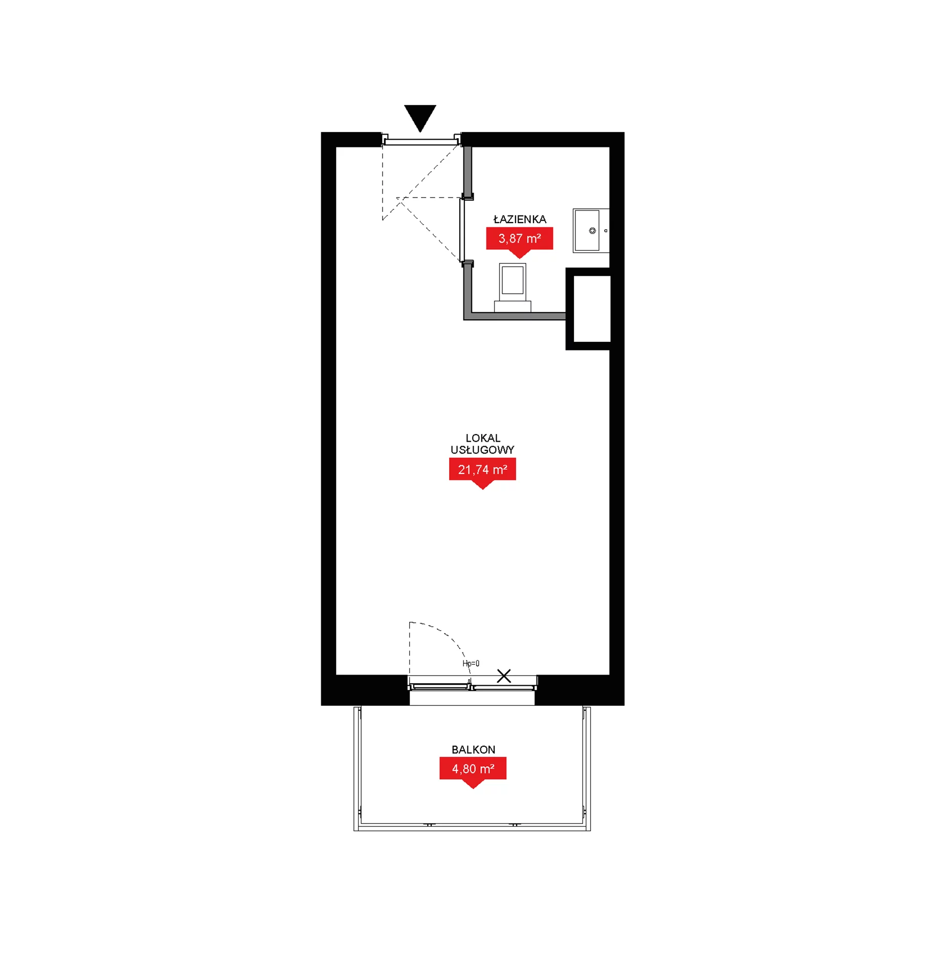 1 pokój, lokal inwestycyjny 25,61 m², piętro 2, oferta nr A2 181LU, 29L - lokale inwestycyjne, Kraków, Prądnik Biały, ul. Nad Strugą 17
