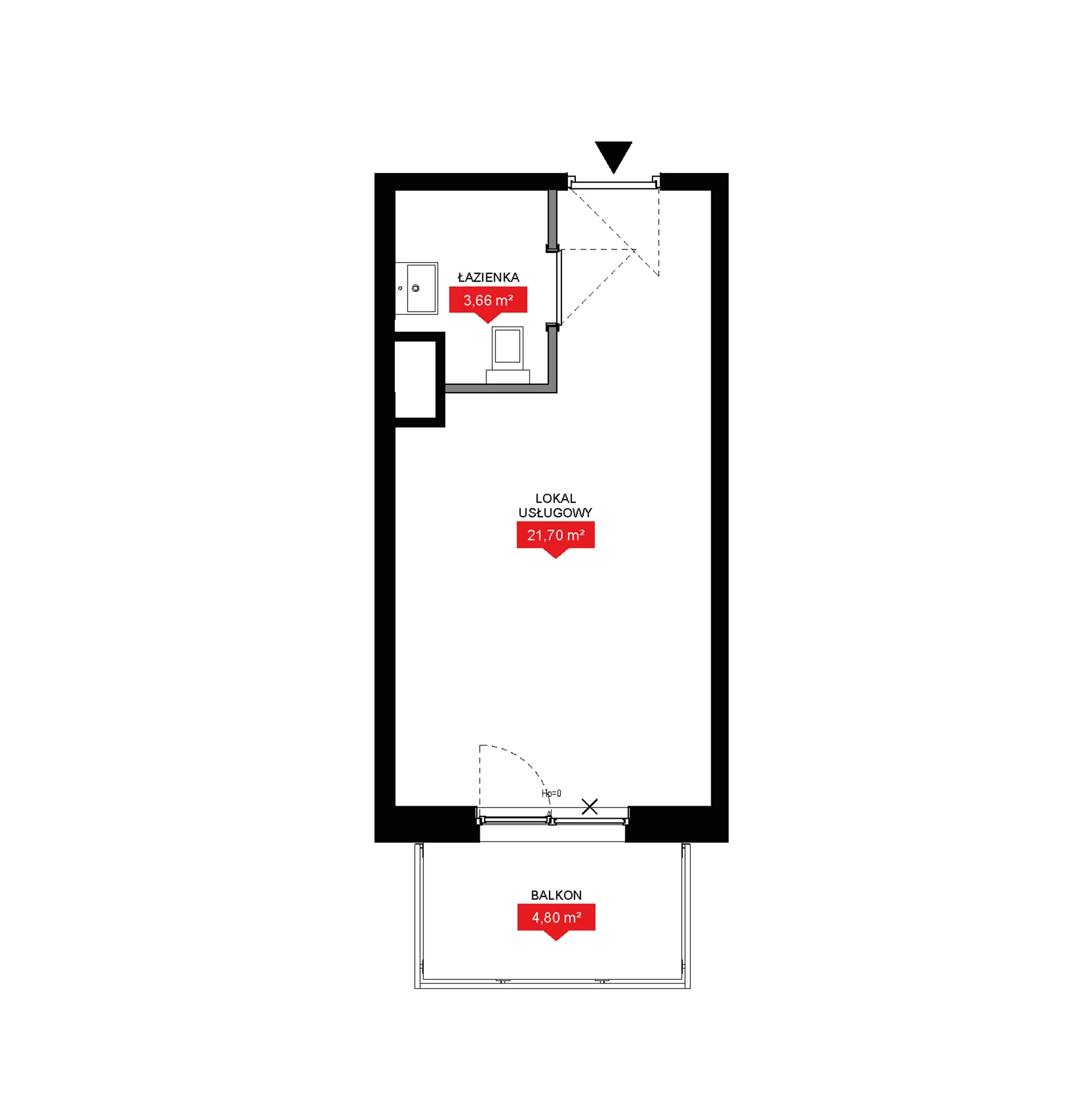 1 pokój, lokal inwestycyjny 25,36 m², piętro 2, oferta nr A2 183LU, 29L - lokale inwestycyjne, Kraków, Prądnik Biały, ul. Nad Strugą 17