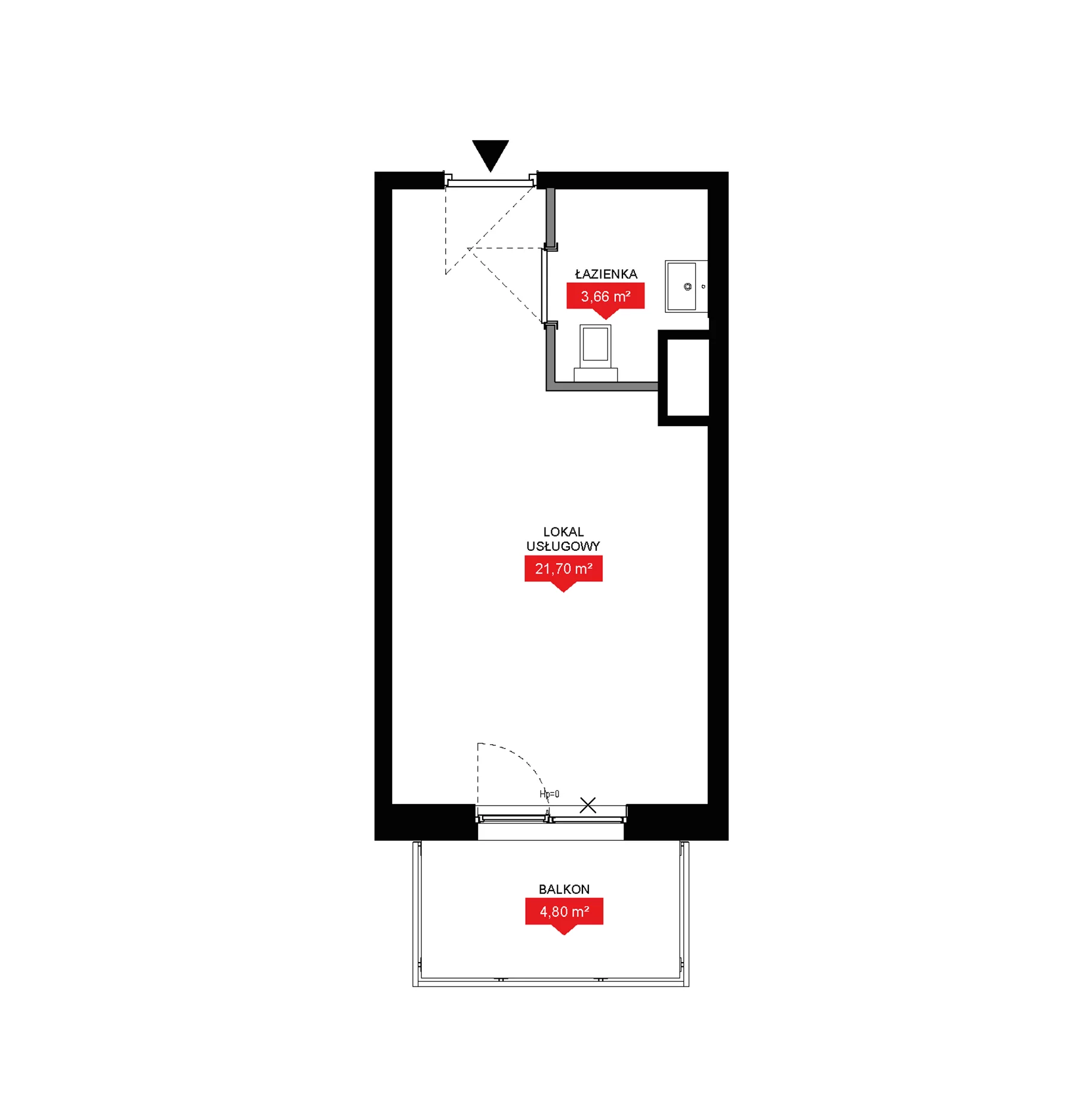 1 pokój, lokal inwestycyjny 25,36 m², piętro 2, oferta nr A2 184LU, 29L - lokale inwestycyjne, Kraków, Prądnik Biały, Górka Narodowa, ul. Nad Strugą 17