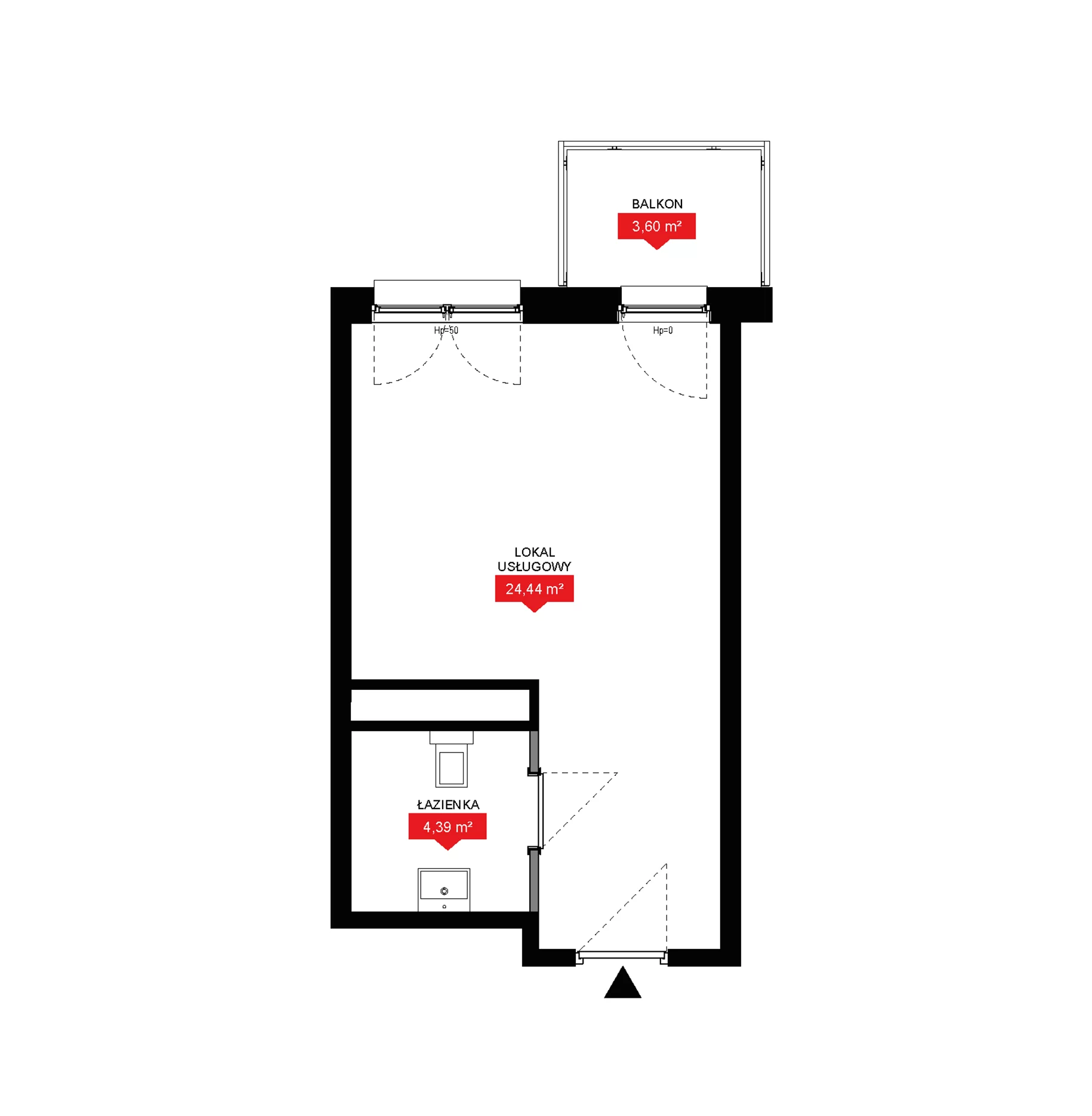 1 pokój, lokal inwestycyjny 28,83 m², piętro 2, oferta nr A2 195LU, 29L - lokale inwestycyjne, Kraków, Prądnik Biały, ul. Nad Strugą 17