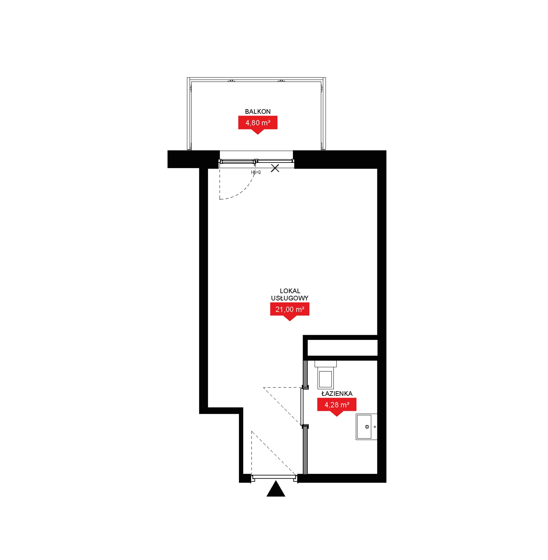 1 pokój, lokal inwestycyjny 25,28 m², piętro 4, oferta nr A2 216LU, 29L - lokale inwestycyjne, Kraków, Prądnik Biały, ul. Nad Strugą 17