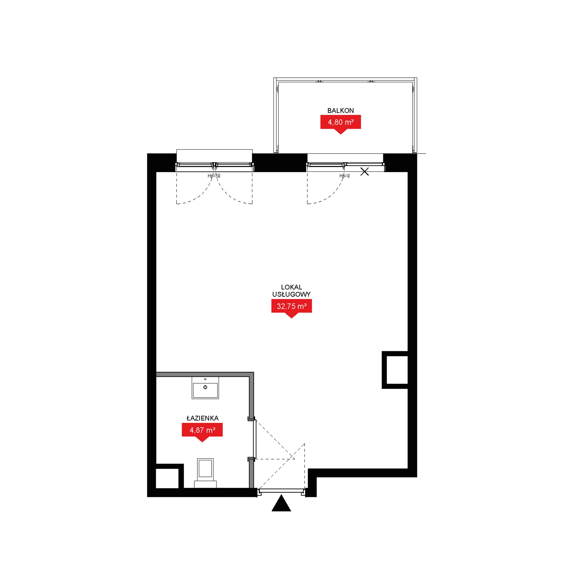 1 pokój, lokal inwestycyjny 37,62 m², piętro 4, oferta nr A2 218LU, 29L - lokale inwestycyjne, Kraków, Prądnik Biały, ul. Nad Strugą 17