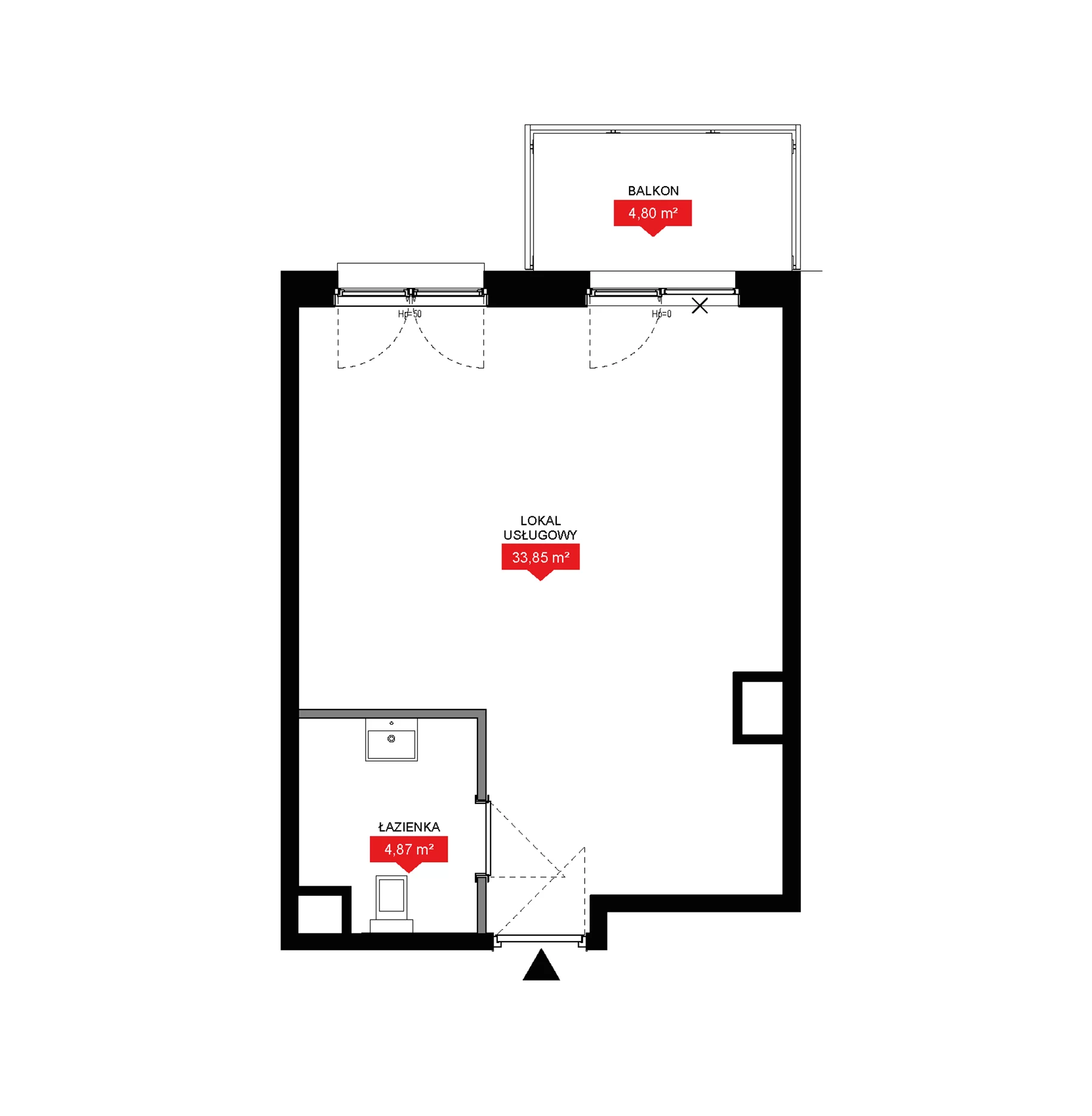 1 pokój, lokal inwestycyjny 38,72 m², piętro 4, oferta nr A2 234LU, 29L - lokale inwestycyjne, Kraków, Prądnik Biały, ul. Nad Strugą 17
